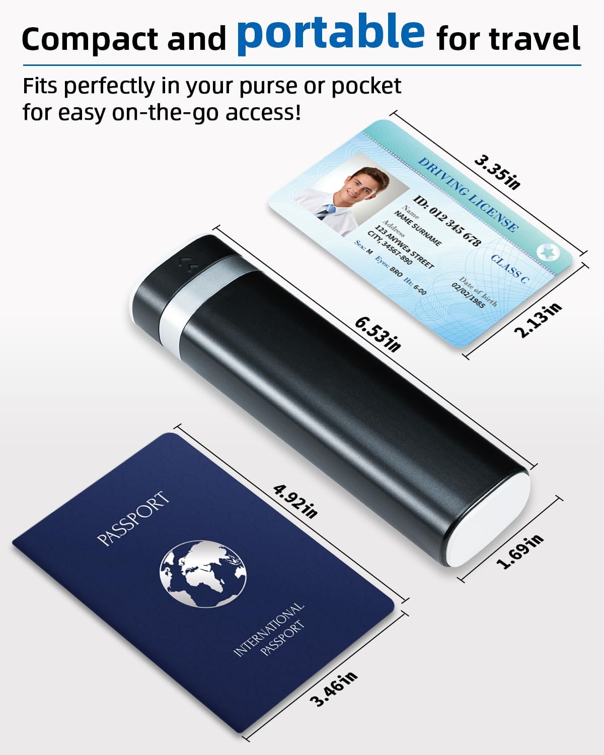 Weekly Pill Organizer 7 Day, Daily Pill Box, Travel Pill Case, Cute Pill Holder, Drawer-Shaped Medicine Box to Hold Vitamins, Medicines, Supplements, Pills Organizer(Black)