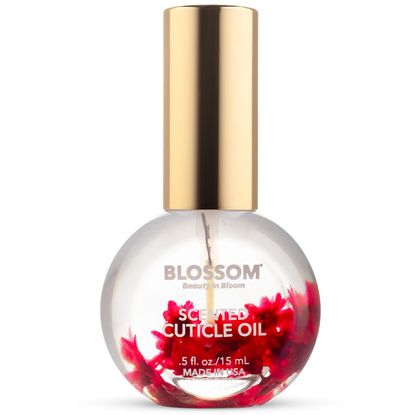 Blossom Cuticle Oil for Nails, Hydrating, Moisturizing, Scented Nail Oil Cuticle Care, Infused with Real Flowers, Made in USA, 0.5 fl. oz, Amazon Exclusive, Raspberry