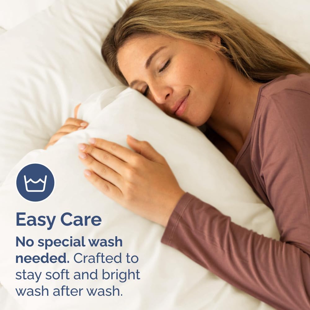 Queen Pillow Cases Set of 2 - Ultra Soft Hotel Quality Pillowcase Covers - Comfy, Cozy & Wrinkle Free - Shrinkage, Stain & Fade Resistant - Machine Washable Pillow Protectors - 2 Piece Set - Off White