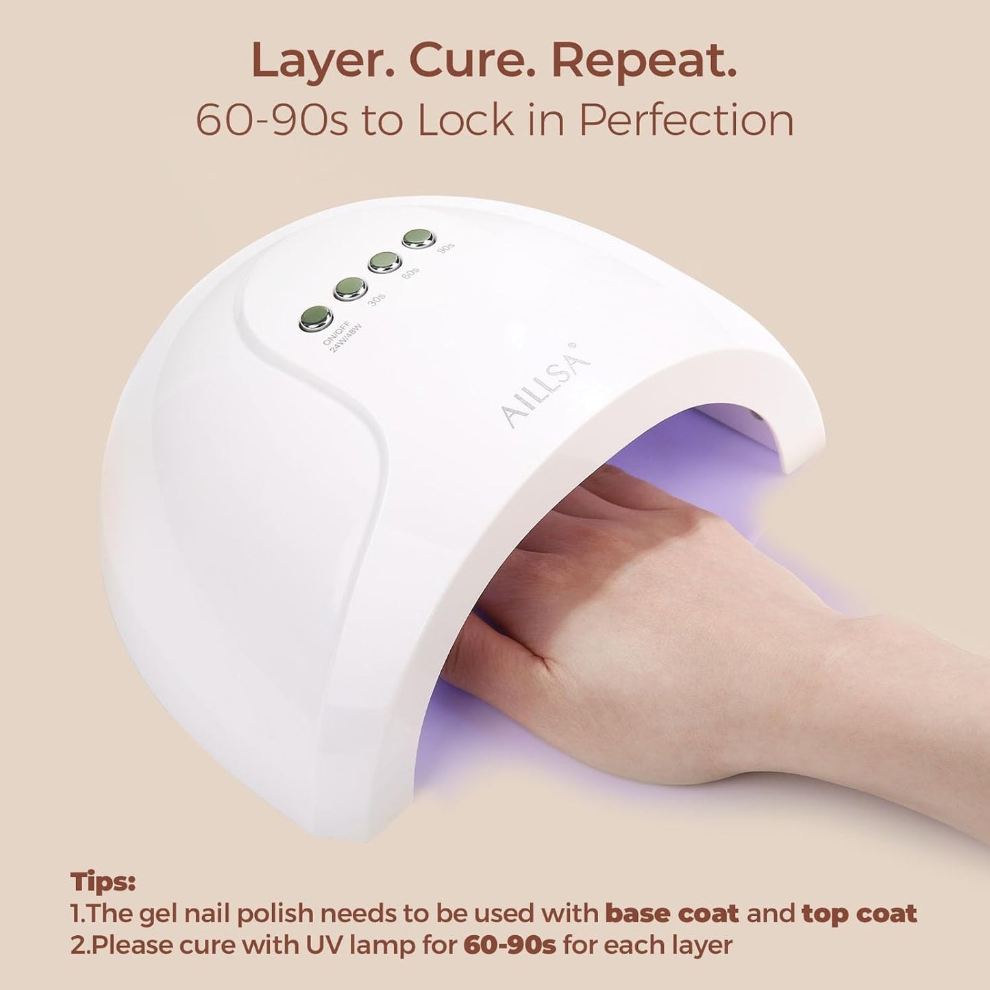 AILLSA Nude Gel Polish - Jelly Gel Nail Polish Nude Pink Translucent Soak Off U V Gel Polish Neutral Color Nail Gel Polish for Nail Art French Manicure at Home 0.51 Fl Oz GB60