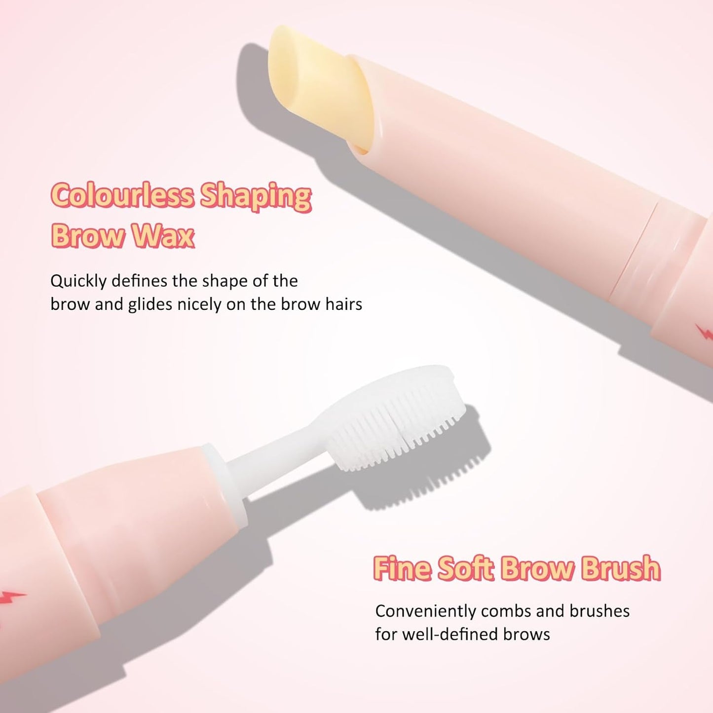 Boobeen Brow Wax, Waterproof Eyebrow Wax Styling Pencil, Eyebrow Gel，Shaping with Slanted Tip Application, Long-Lasting Hold