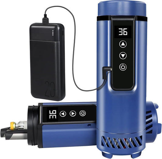 Insulin Cooler Travel Case Tsa Approved, USB Charger Diabetes Travel Case Medicine Organizer, 1-7 Pens Medication Cooler Refrigerated Medicine Box for Diabetic Supplies Carrying (Navy)