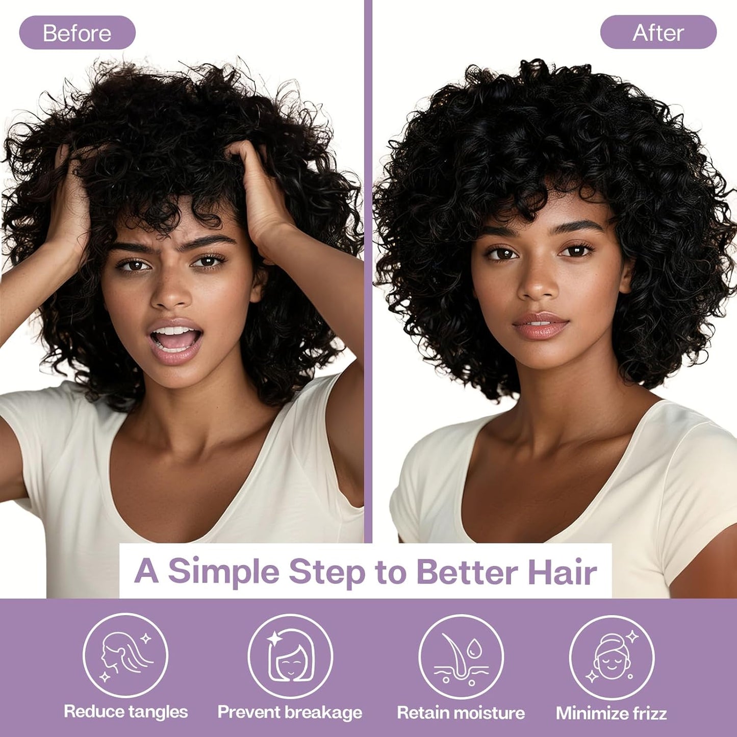 MR&HM Satin Pillowcase for Hair and Skin, Silk Satin Pillowcase 2 Pack, Queen Size Pillow Cases Set of 2, Silky Pillow Cover with Envelope Closure (20x30, Lavender)