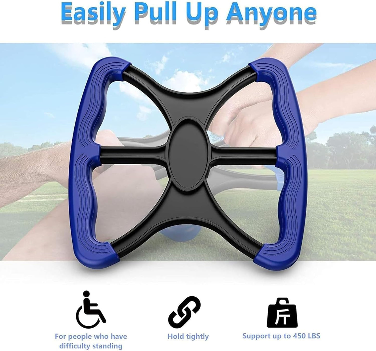 Lift Assists Standing ，Lift Standing Aid，Lift Assist Handicap Bar with None Slip Grip Handles Bariatric, Disabled, Paramedic, Therapist, Nurse Elderly Liberty Lift Handle.