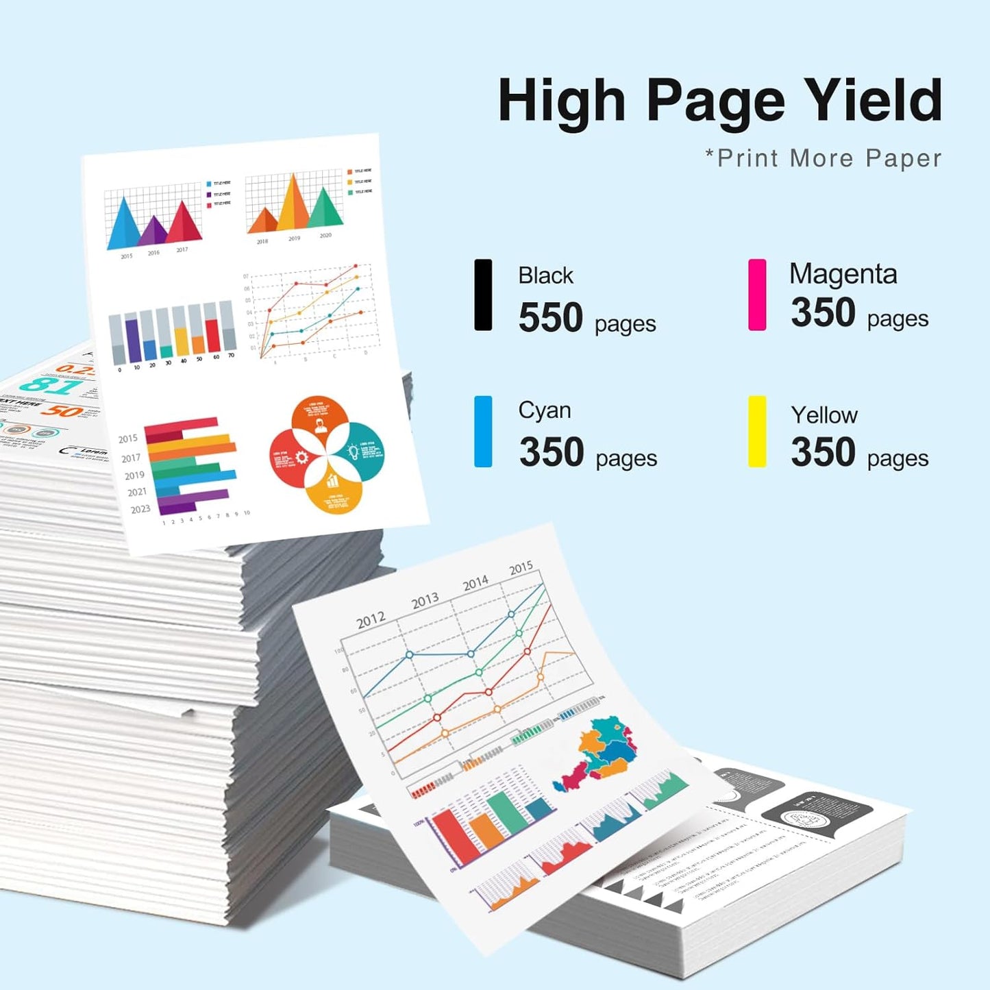 Remanufactured for 232XL Ink Cartridges Combo Pack Latest Upgrade Replacement for 232 Ink Cartridges for Printer XP-4200 Ink WF-2930 WF-2950 XP-4205 Printer Ink (Black/Cyan/Magenta/Yellow, 4 Pack)