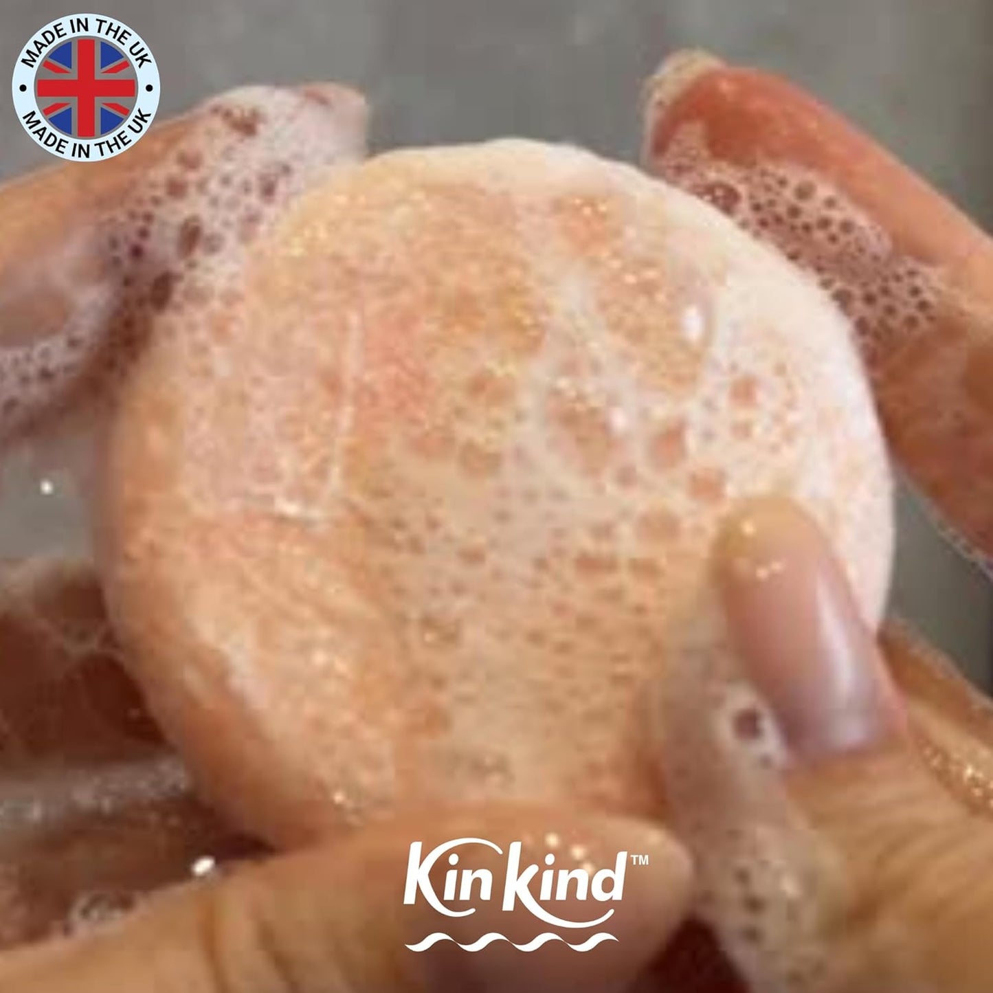 KinKind Hair Gloss Shampoo and Conditioner Bar Set. Make me SHINE! Glycolic Acid & Seaweed Shampoo Bar and Conditioner with Glycolic Gloss Complex for Dull & Coloured Hair. Vegan, UK made