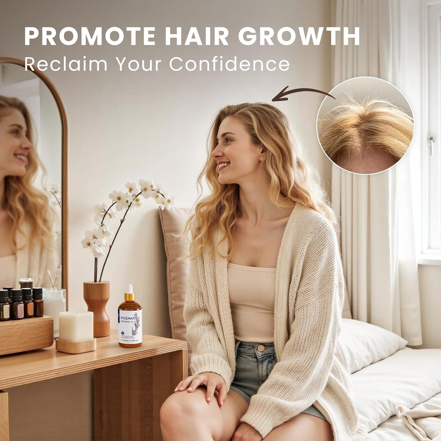 HIQILI Essential Oil for Diffuser (3.38 Fl Oz (Pack of 1), Rosemary)