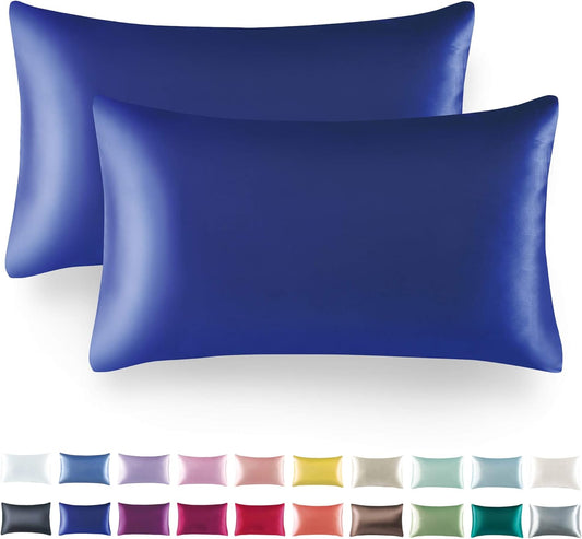 Tyfitb Satin Pillowcase Set for Hair & Skin Care – Cooling, Hypoallergenic, Anti-Frizz, Wrinkle-Free – Soft, Luxurious Pillowcases with Envelope Closure – 2-Pack, King Size 20x36, Gift-Ready