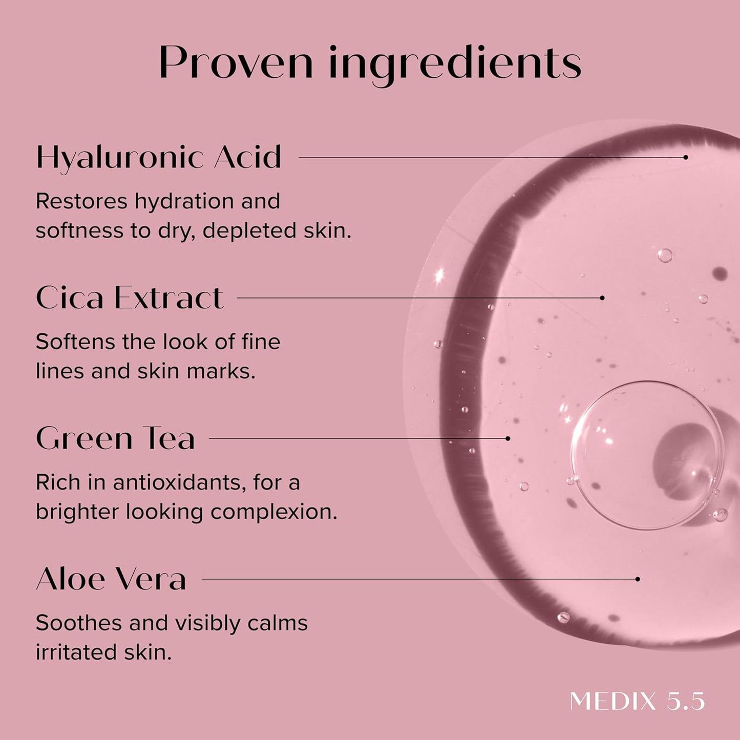 MEDIX 3% Concentrated Hyaluronic Acid Hydrating Gel Body Booster Dry Skin Moisturizer, Anti Aging Skin Care Booster For Restoring Skin Barrier, Wrinkles, & Fine Lines, 2-Pack