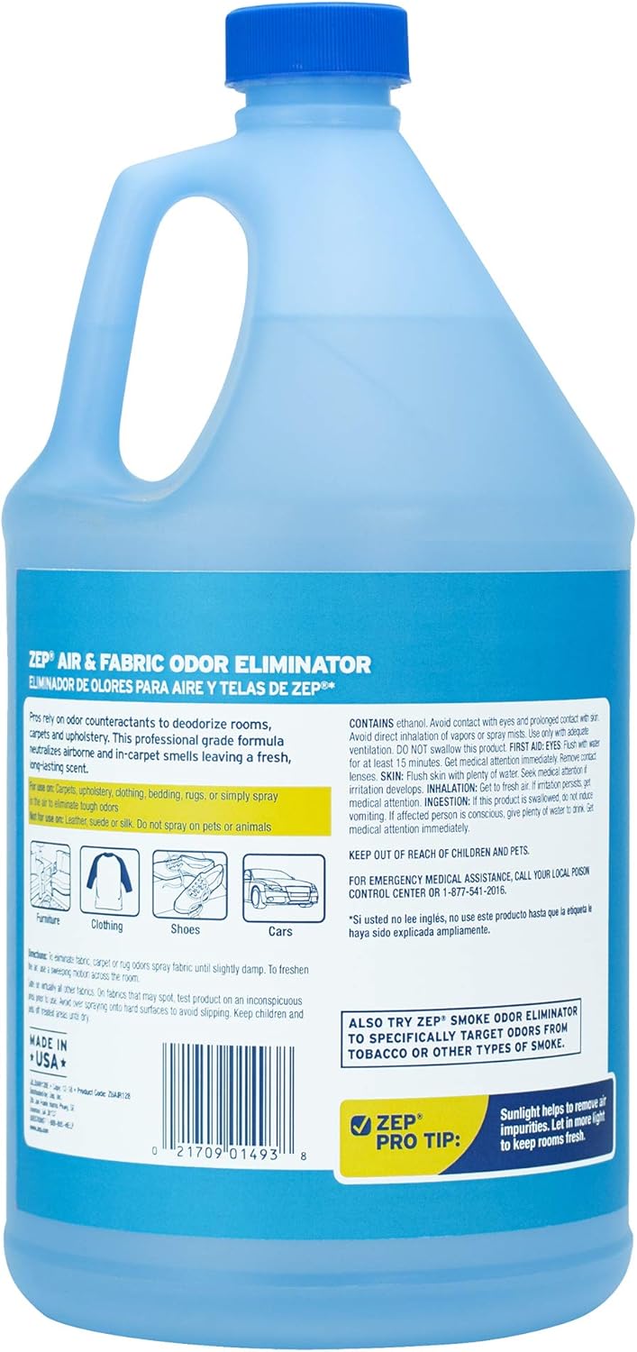 Zep Air and Fabric Odor Eliminator - 128 Ounce (Pack of 2) ZUAIR128 - Refresh Your Home, Office and Business