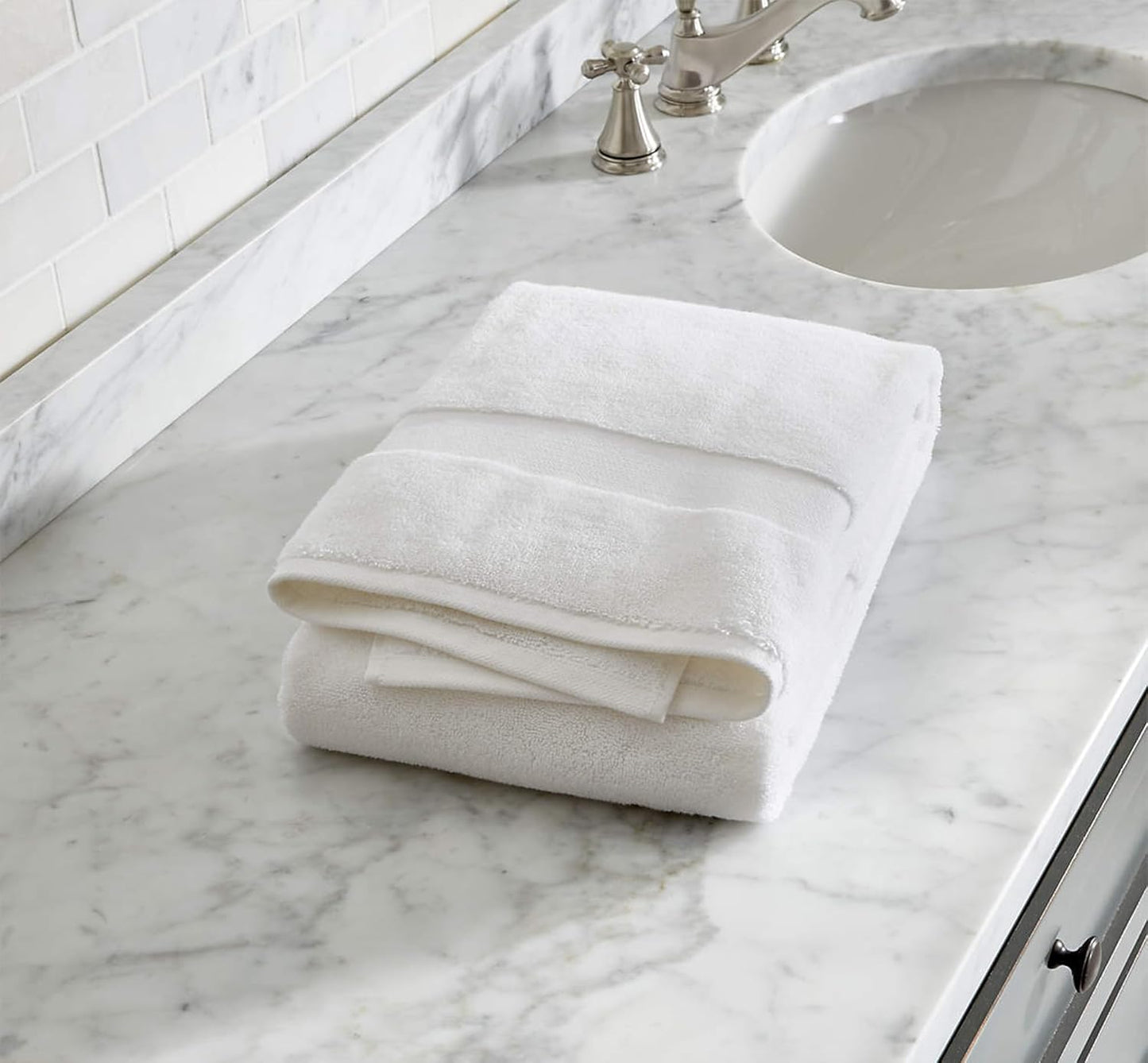 Delara 100% Organic Cotton Towels 650 GSM Plush Feather Touch Quick Dry Bath Towel, Pack of 7 GOTS Certified, Oeko-Tex Green Certified, Organic Cotton Bath Towel, 30"X58"