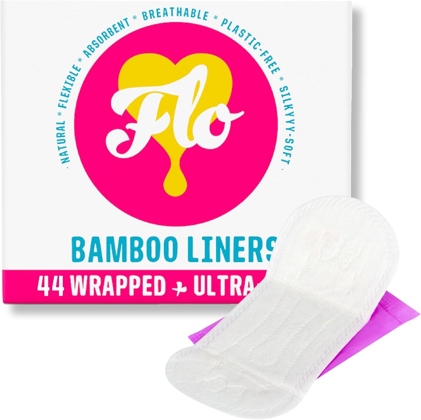 FLO Bamboo Liner Mega Pack (44 Wrapped Liners) - SIOC