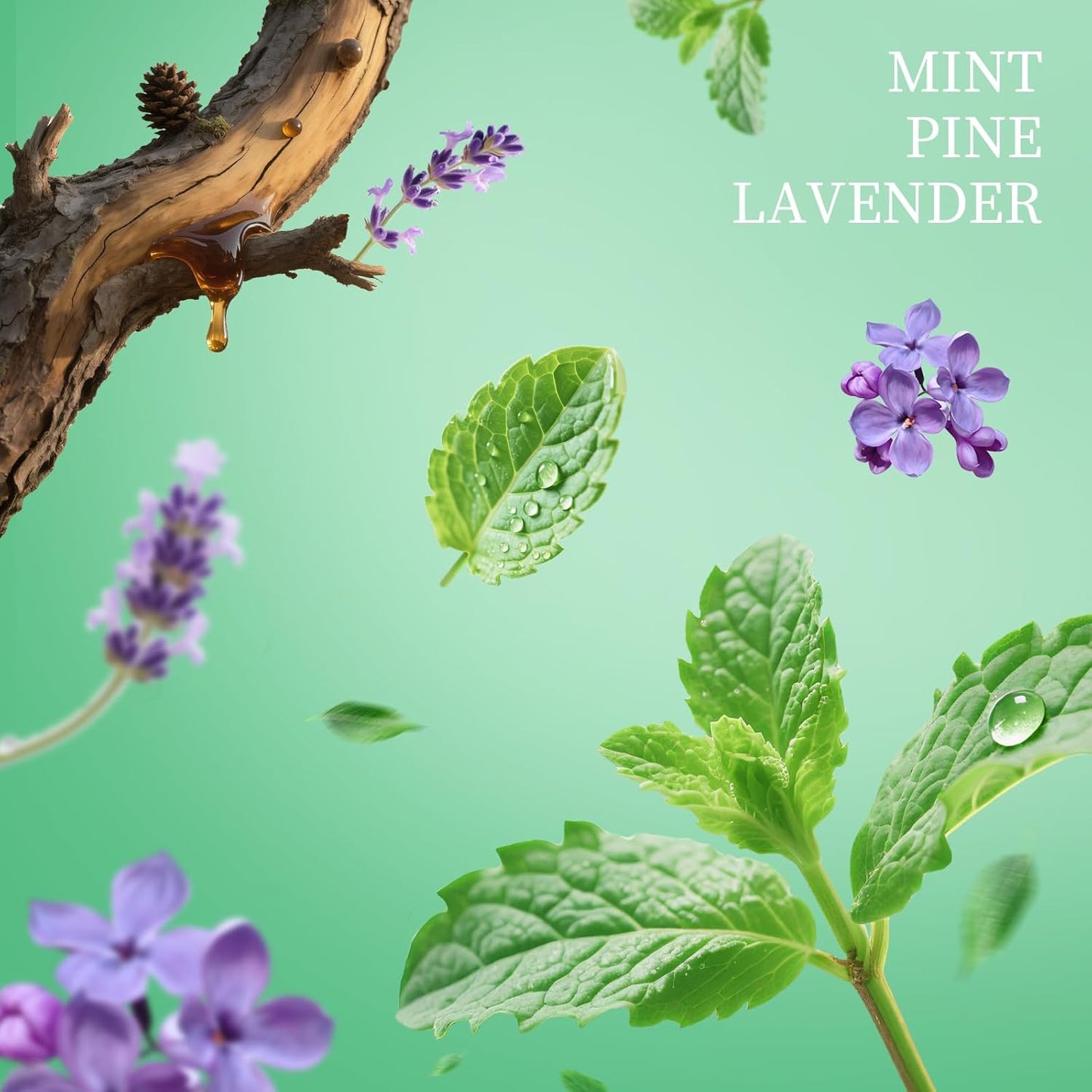 Spray Hand Sanitizer Travel Size Scented 3-Pack - Refillable Hydrating Hand Sanitizers Portable Design Travel Essentials (Mint Reverie) 0.93Fl Oz Each