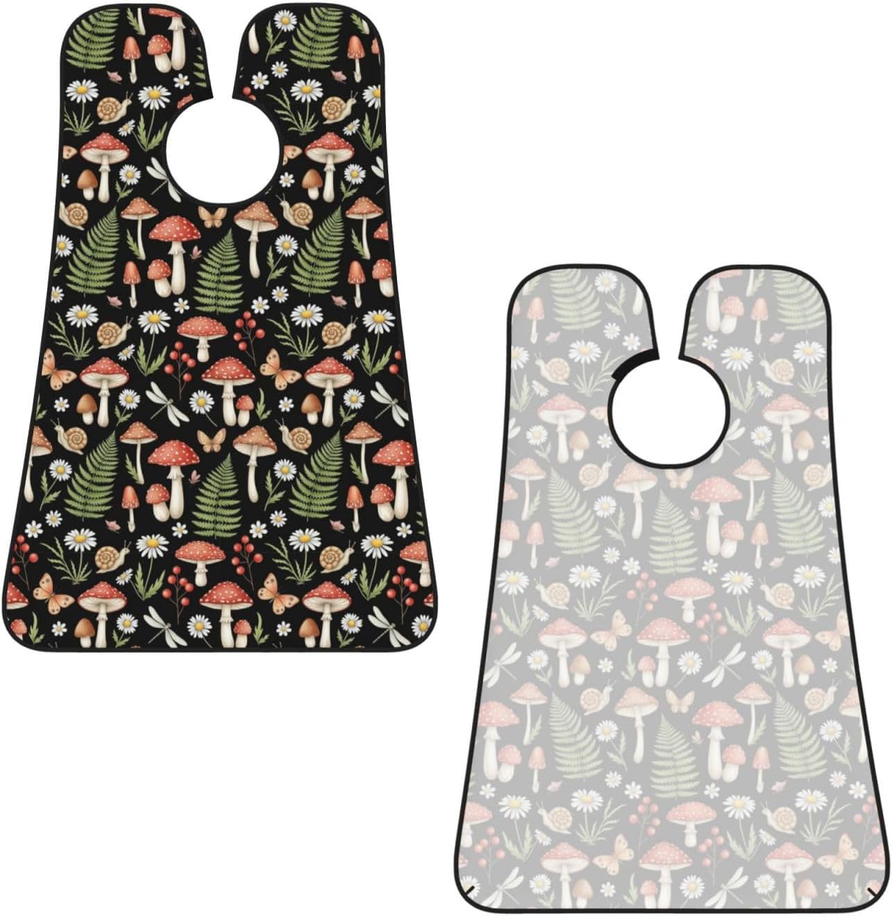 Men's Beard Maintenance Apron, Waterproof & Easy Clean, Witchy Mystery Vintage Magic Mushrooms Fall Leaf Floral