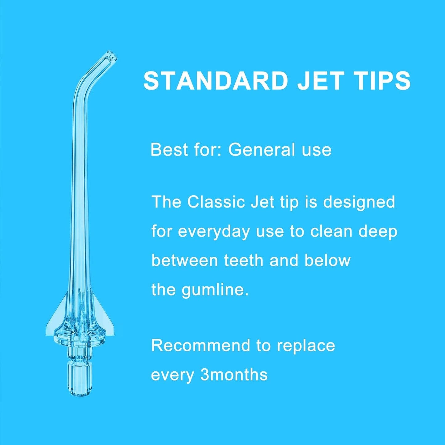 Replacement Tips for Oralfree Nicwell Water Flosser, Water Flosser Replacement Heads Oral Irrigator Jet Tip