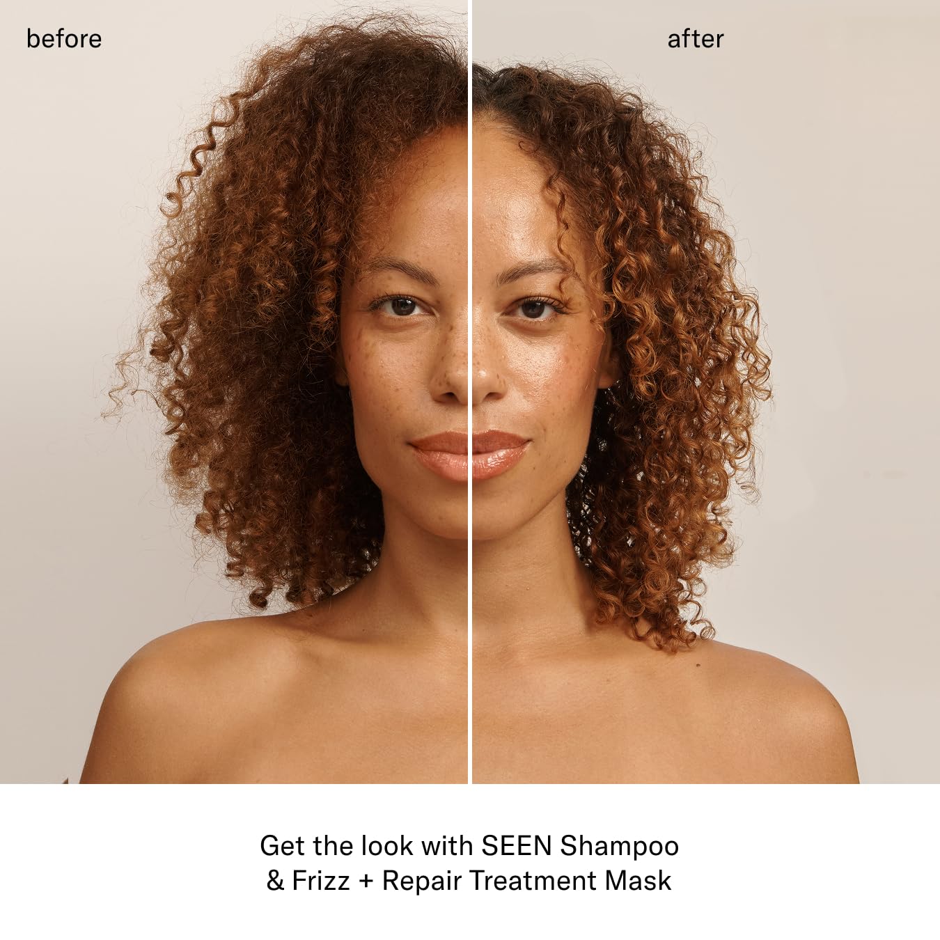 SEEN Frizz + Repair Treatment Mask - Scented- Fights Frizz, Repairs Damage for Stronger, Smoother, Healthier-Looking Hair - Safe for Sensitive Skin