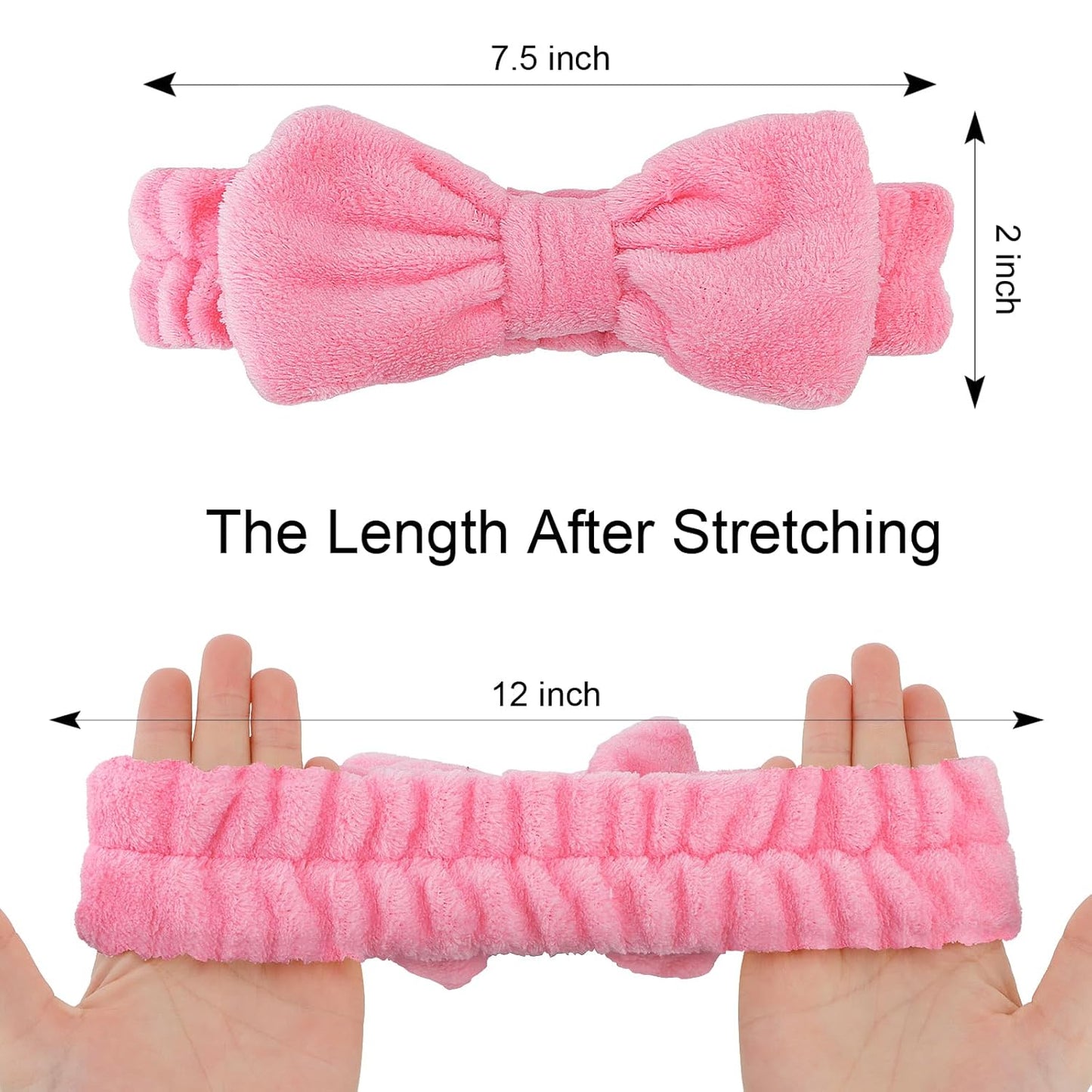 Casoty 6 Pcs Spa Headband, Hair Band for Washing Face, Cheetah Makeup Headband, Skincare Headbands, Soft Fleece Hairband for Face Washing Yoga