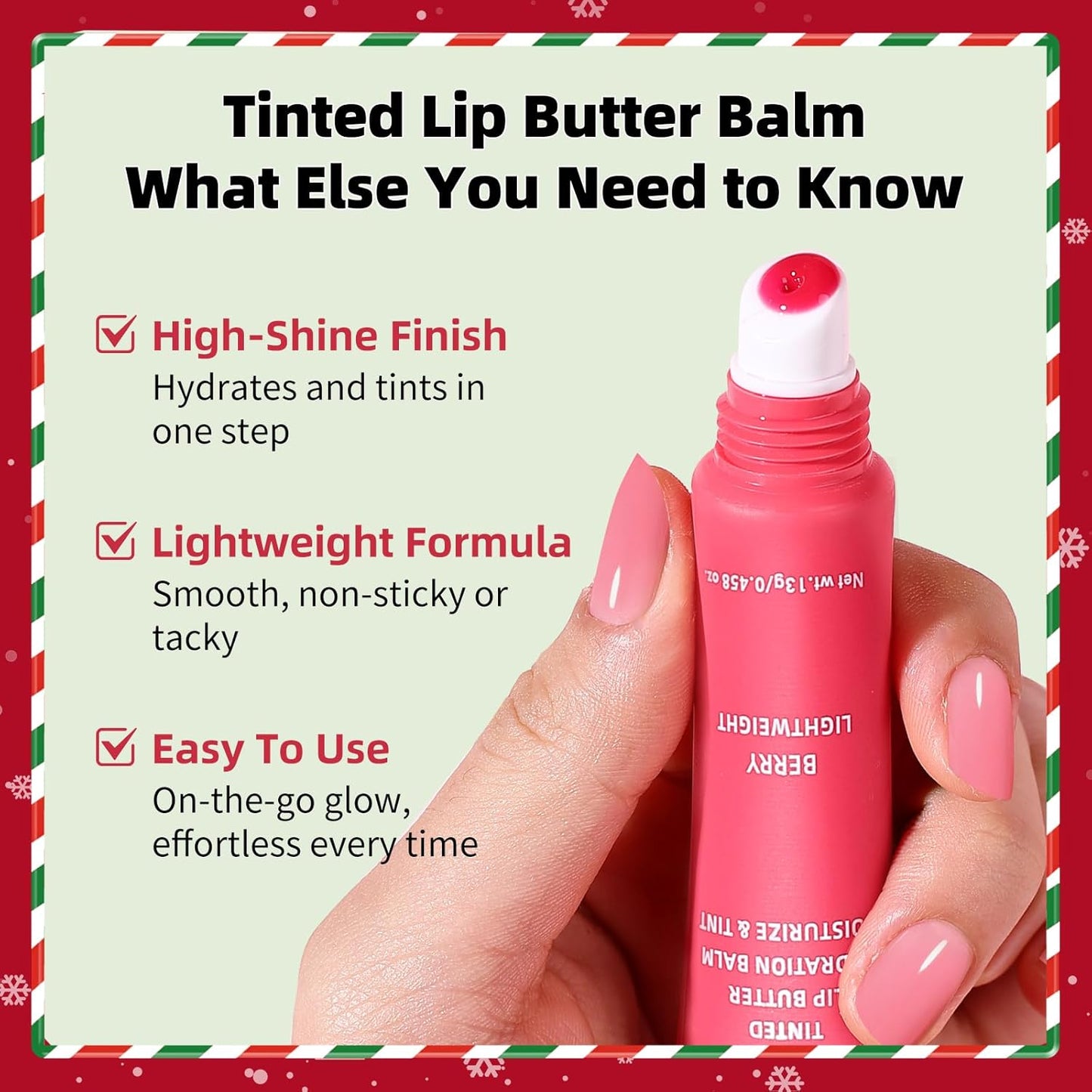 KIMUSE 6 Pcs Tinted Lip Butter Hydration Balm Set, 6 Flavored Shades Hydrating Plumping Gloss with Hyaluronic Acid & Vitamin E, Sheer Tint, Non-Sticky | Vegan Lip Care Makeup for Dry Lips & Daily