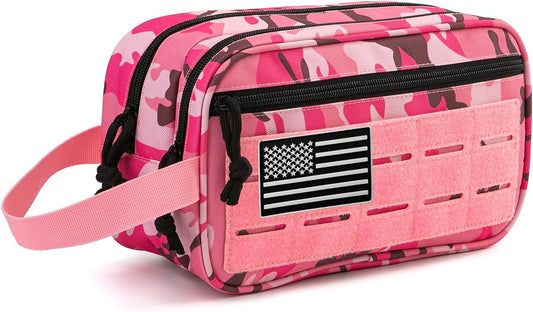 QT&QY Tactical Toiletry Bag For Women Hygiene Bag EDC Military Tool Molle Pouches Small Dopp Kit Mens Shaving Kit Travel shower Bags