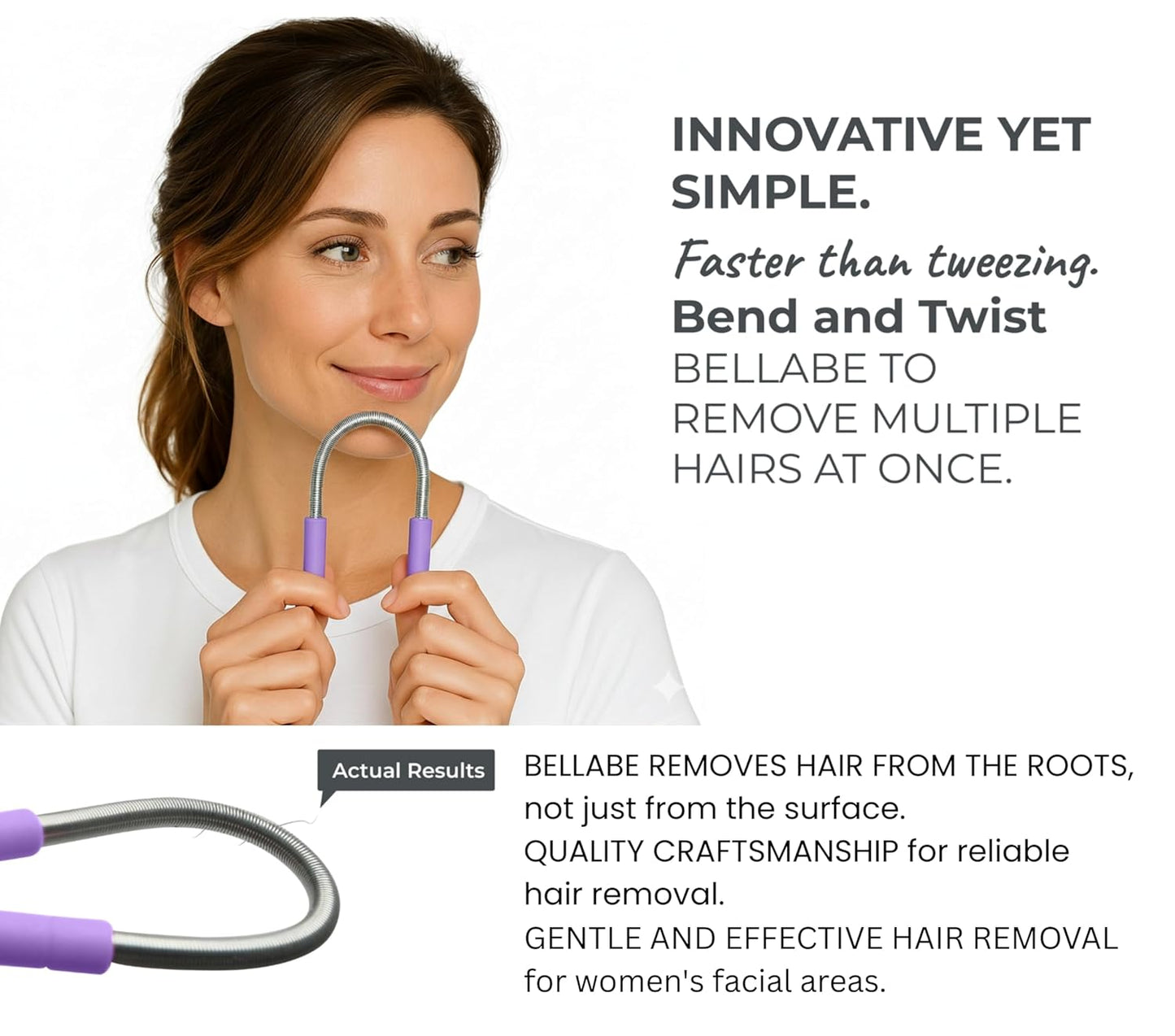 Bellabe Facial Hair Remover for Women. Made in USA.