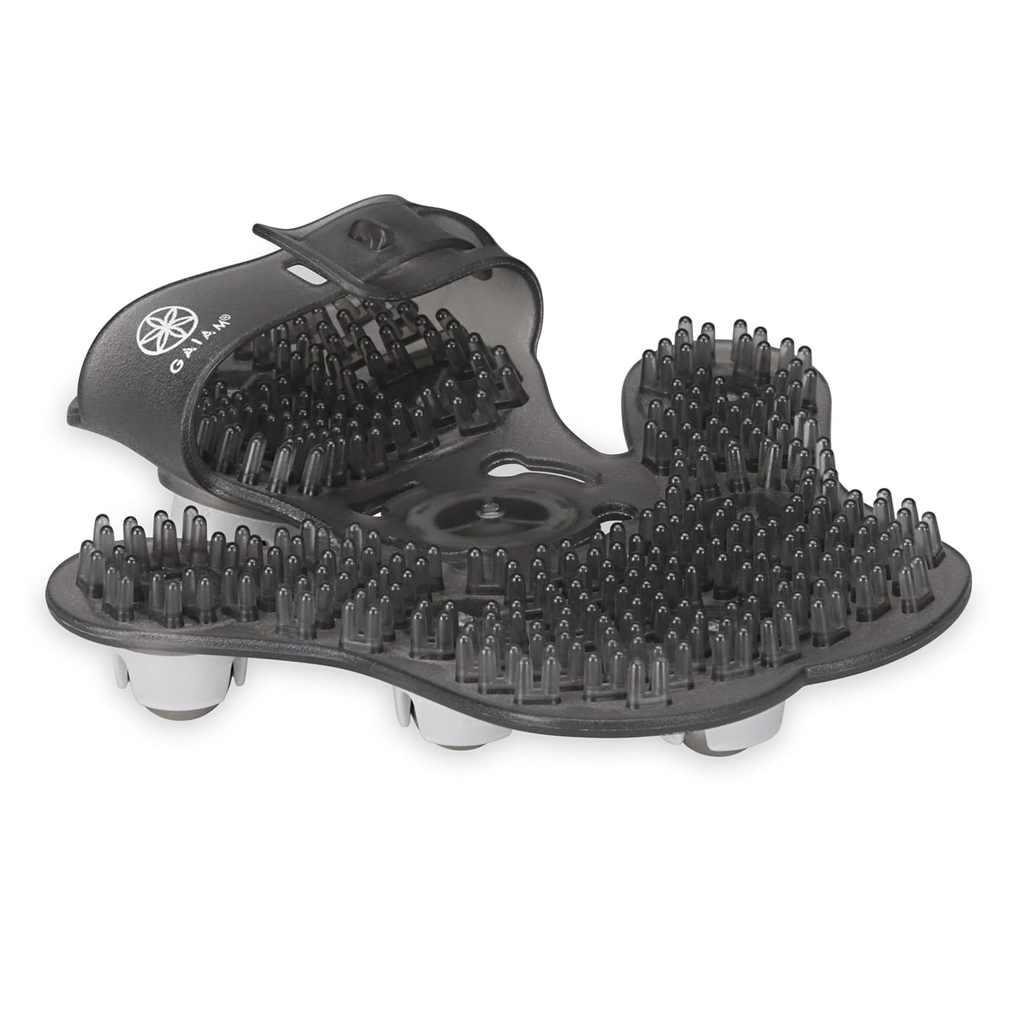 Gaiam Restore Hand-Held Rolling Massager, Palm-Shaped Roller Glove with Seven 360-degree Stainless Steel Roller Balls, Arms, Chest, Thigh, Back & Neck Massager to Reduce Sore Muscles