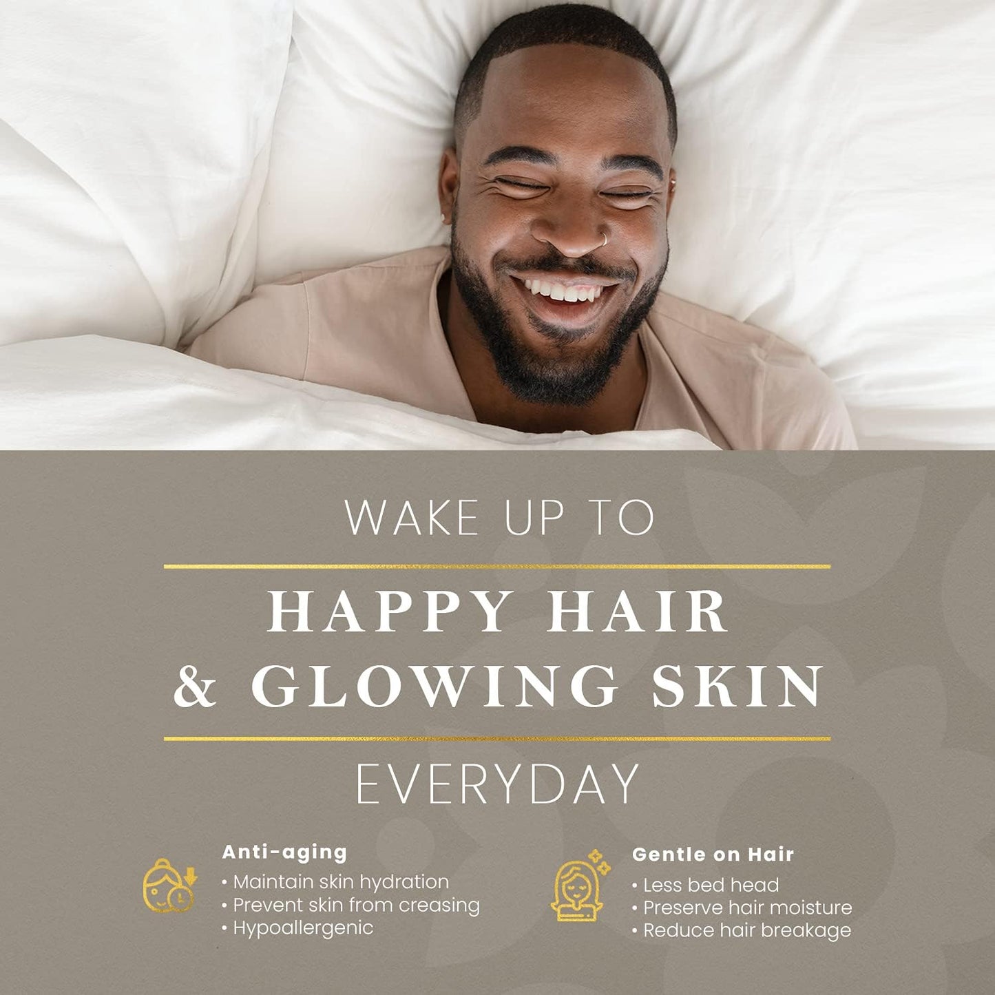 19 Momme Premium Mulberry Black Silk Pillowcase for Hair and Skin | Handcrafted Hypoallergenic & Anti-Acne 100% Silk Pillow Cases with Zipper | King - 20" x 36", Midnight