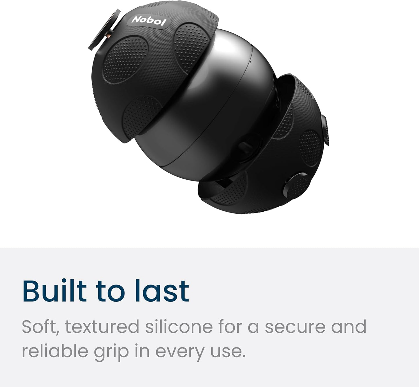 Nobol - MyoSphere Vibration Massage Ball for Deep Tissue Stimulation, Muscle Tension Relief and Stress Reduction | Your Portable Deep Tissue Therapist | Space Black | 1.5lb