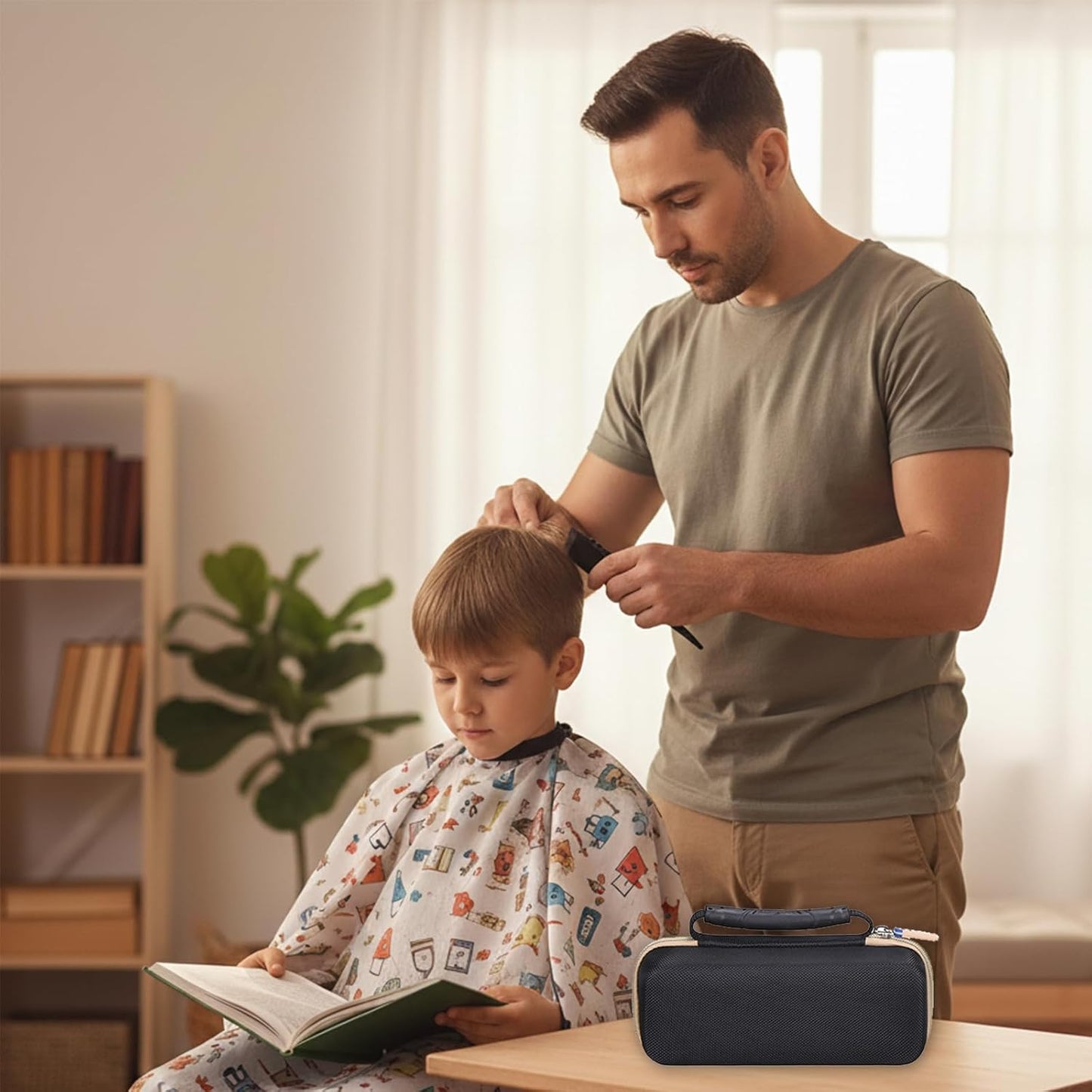 Case Compatible with Wahl 5 Star/BaBylissPRO FX+/ NOVAH HCL-002 Professional Cord/Cordless Hair Clippers Barber Trimmers, Beard Trimmer Grooming Storage Holder (Case Only) (Black)