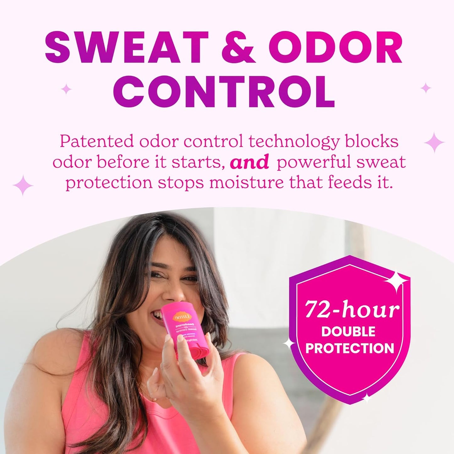 Lume Deodorant Plus Sweat Control - Smooth Solid Stick - Maximum Strength Antiperspirant - 72 Hour Odor And Sweat Control - Baking Soda Free - 2.6 ounce (Lavender Sage, Clean Tangerine & Soft Powder)