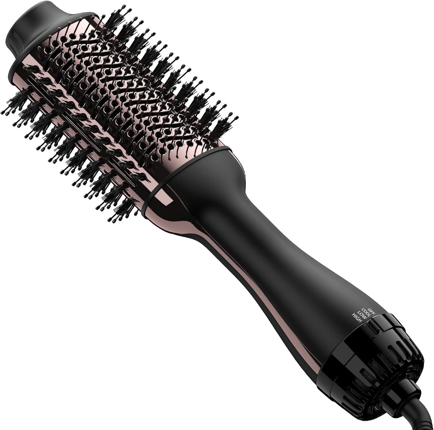 Hair Dryer Brush Blow Dryer in One, Upgraded 4 in 1 Hair Dryer and Styler Volumizer with Negative Ion Anti-frizz Ceramic Titanium Barrel Hot Air Hair Straightener Brush