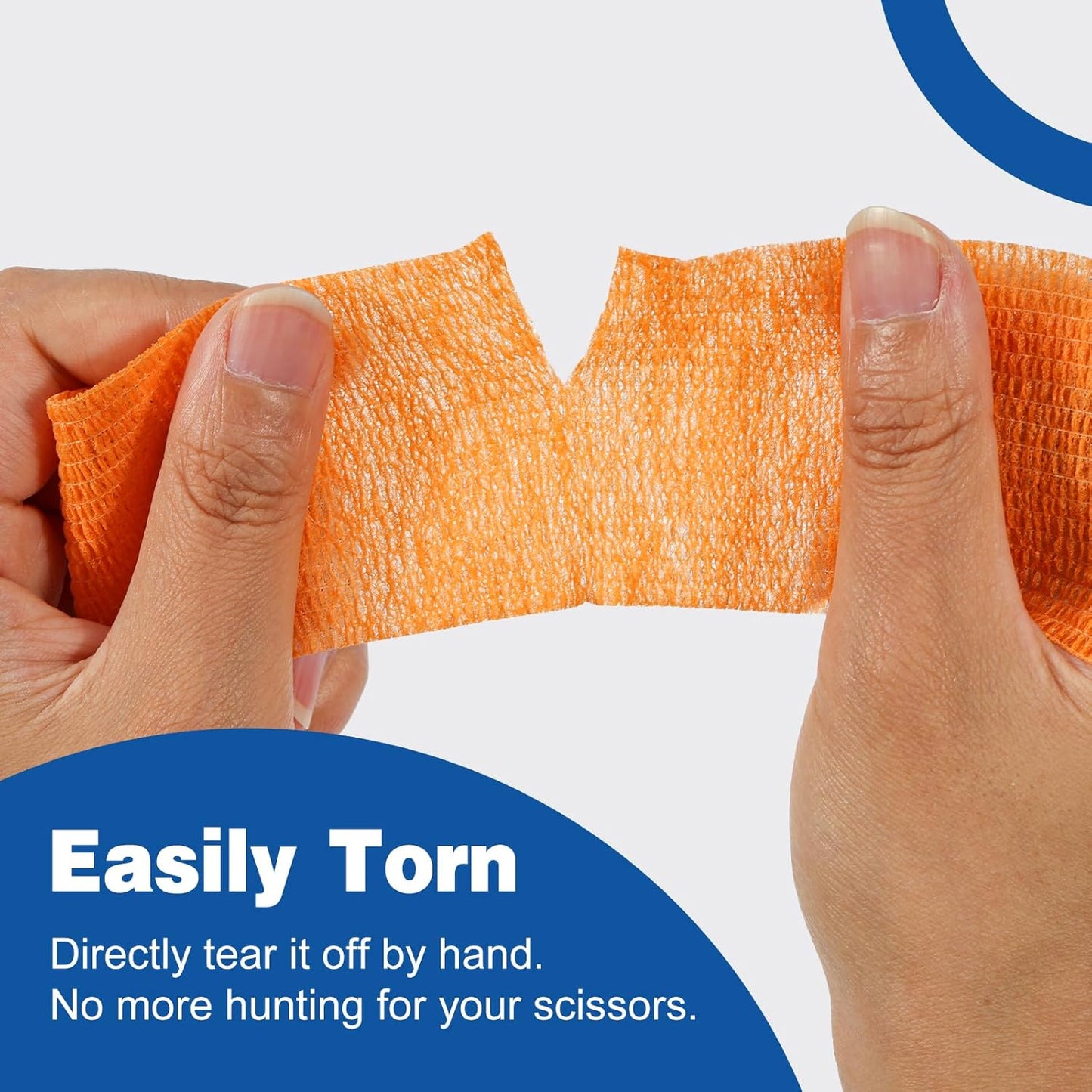 AZEN 16 Pack Self Adhesive Bandage Wrap, 2" X 5 Yards Elastic Cohesive Bandage Wrap, Color Athletic Tape, Vet Wrap, Ankle Tape