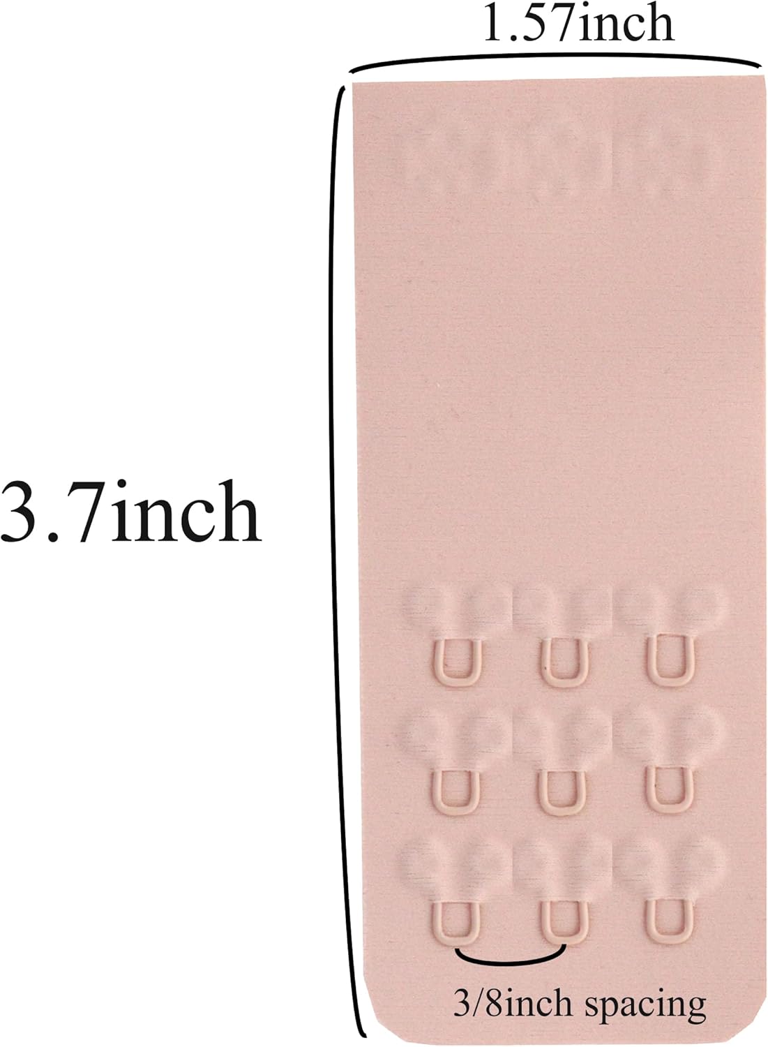 SAMGU Women's Soft Bra Extender 2 Hook / 3 Hooks / 4 Hooks Seamless Comfortable Bra Strap Extender Extension