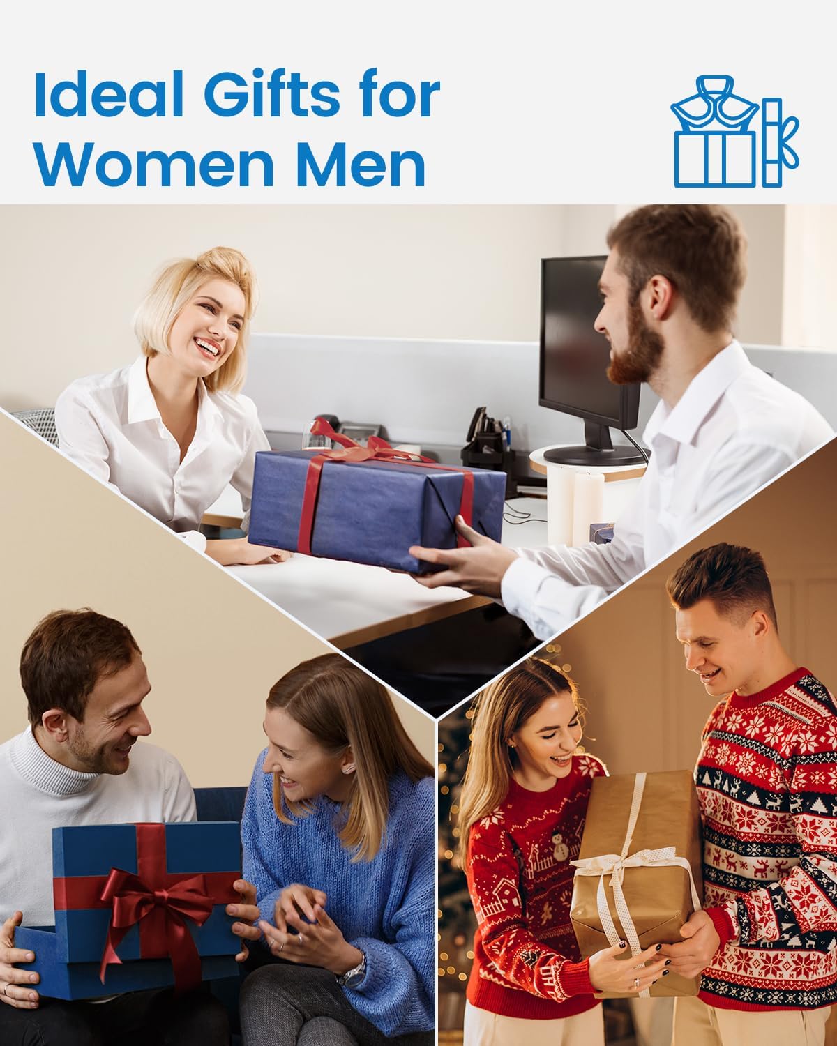 RENPHO Heating Pad for Back Pain Relief, Christmas Gifts for Her Him Women Men, Electric Heat Pad for Neck and Shoulder, FSA Eligible Items Only List, Fast Heating, ETL Certified, 24"x33", Brown