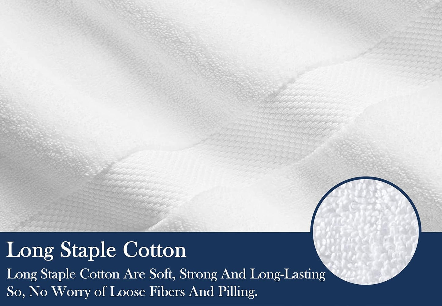 Delara Organic Cotton Luxuriously Plush Bath Towel 10 Piece Set|GOTS & Oeko-TEX Certified|Premium Hotel Quality Towels|Feather Touch Technology|650 GSM Long Staple|Soft, Quick Dry & Ultra-Absorbent