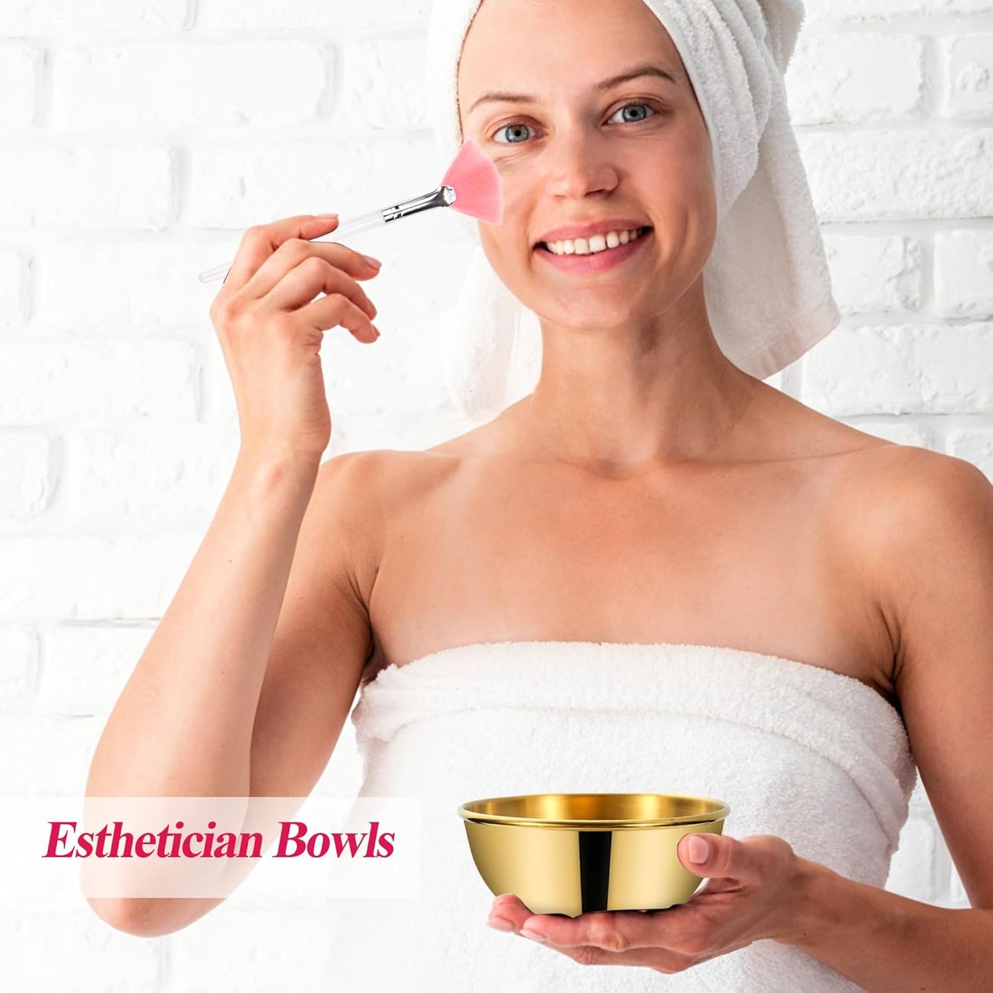 GRETJOB Professional Facial Bowls Set for Estheticians - 36 Pcs Mixing Bowls with Brush & Spatula | Facial Mask Mixing Kit for Spa & Home Use