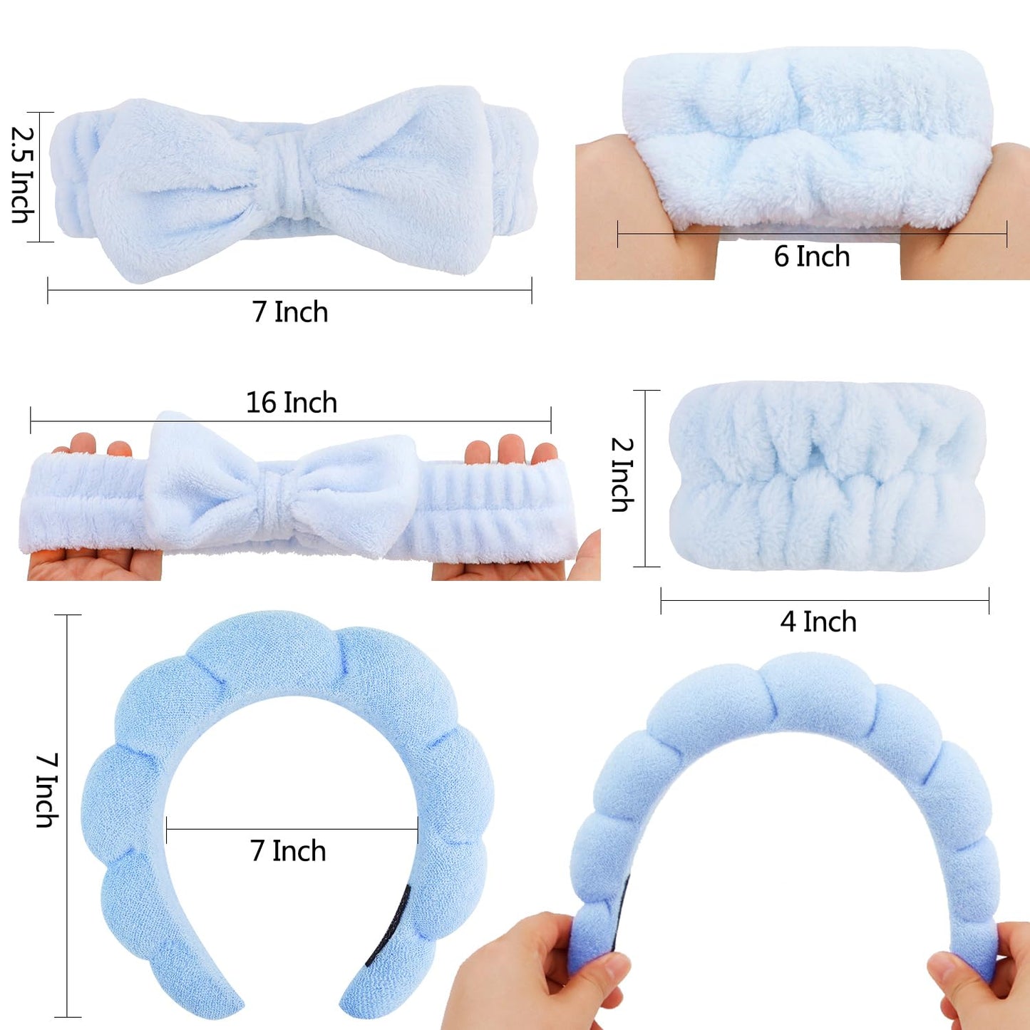 Chanaco Skincare Headband, Makeup Headband for Face Washing, Hair Clips, Trendy Gifts for Teen Girls