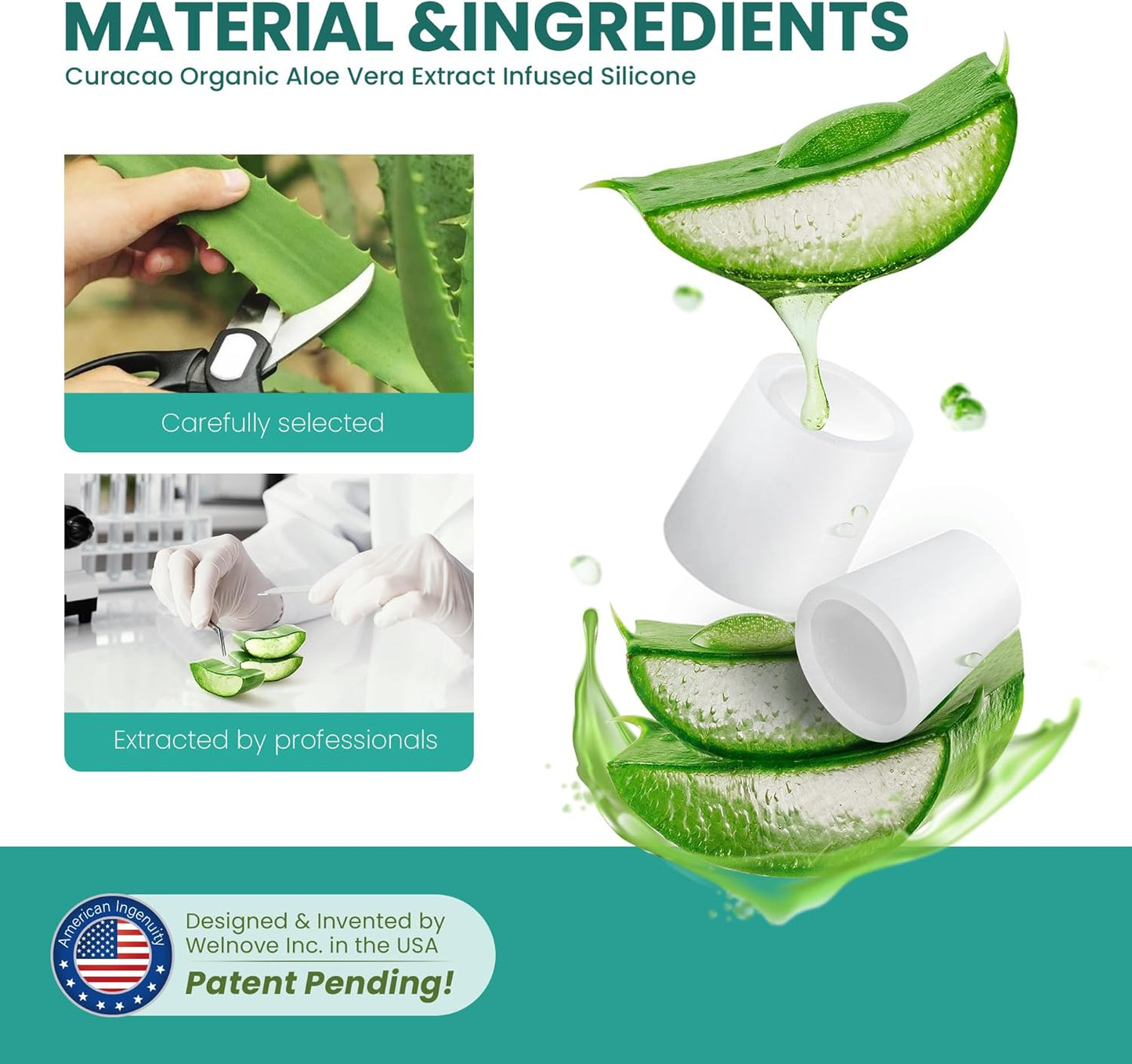 Welnove Pinky Toe Sleeves Protectors - 12-Pack Aloe Vera Extract Infused Silicone Toe Covers for Corns, Calluses, Blisters – Soft Gel Protector Toe Cushions for Pain Relief