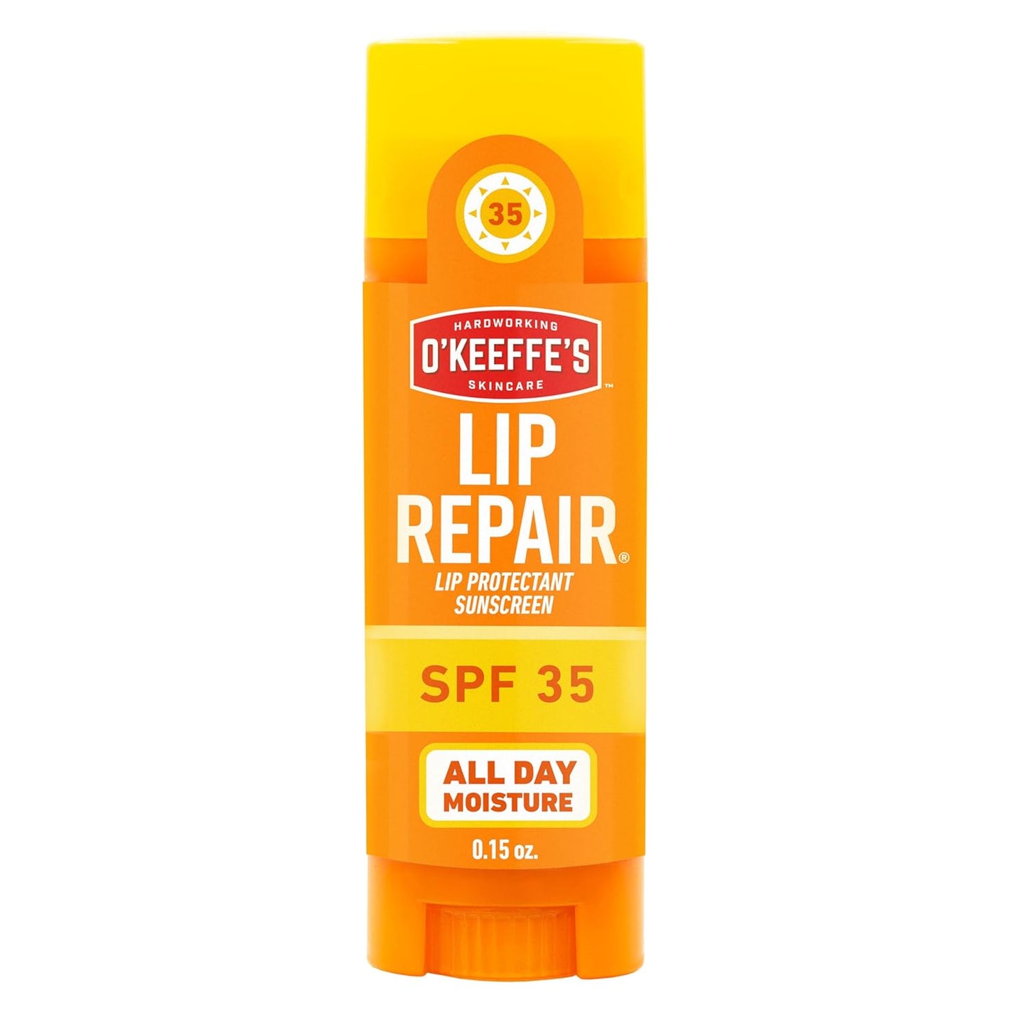 O'Keeffe's Lip Repair SPF 35 Lip Balm - Stick (1 Pack) - Sun-Safe Moisturizer for Extremely Cracked, Dry Lips