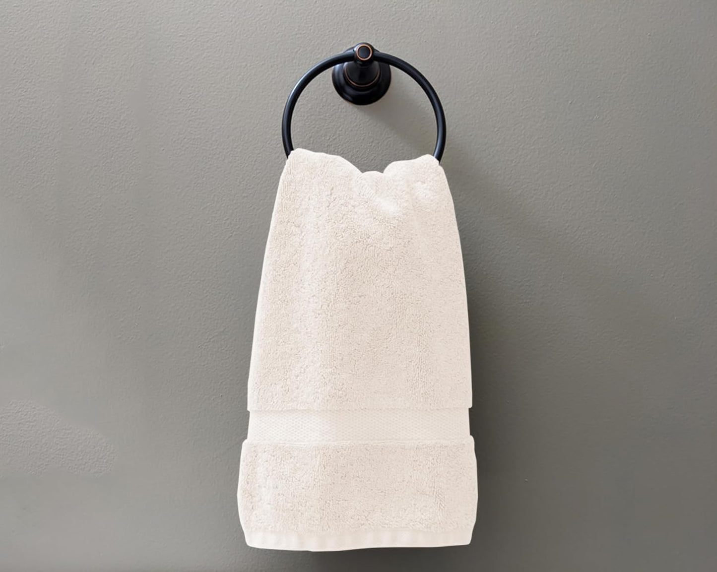 Delara 100% Organic Cotton Towels 650 GSM Plush Feather Touch Quick Dry Hand Towel, Pack of 12 GOTS Certified, Oeko-Tex Green Certified, Organic Cotton Hand Towel, 20"X30"