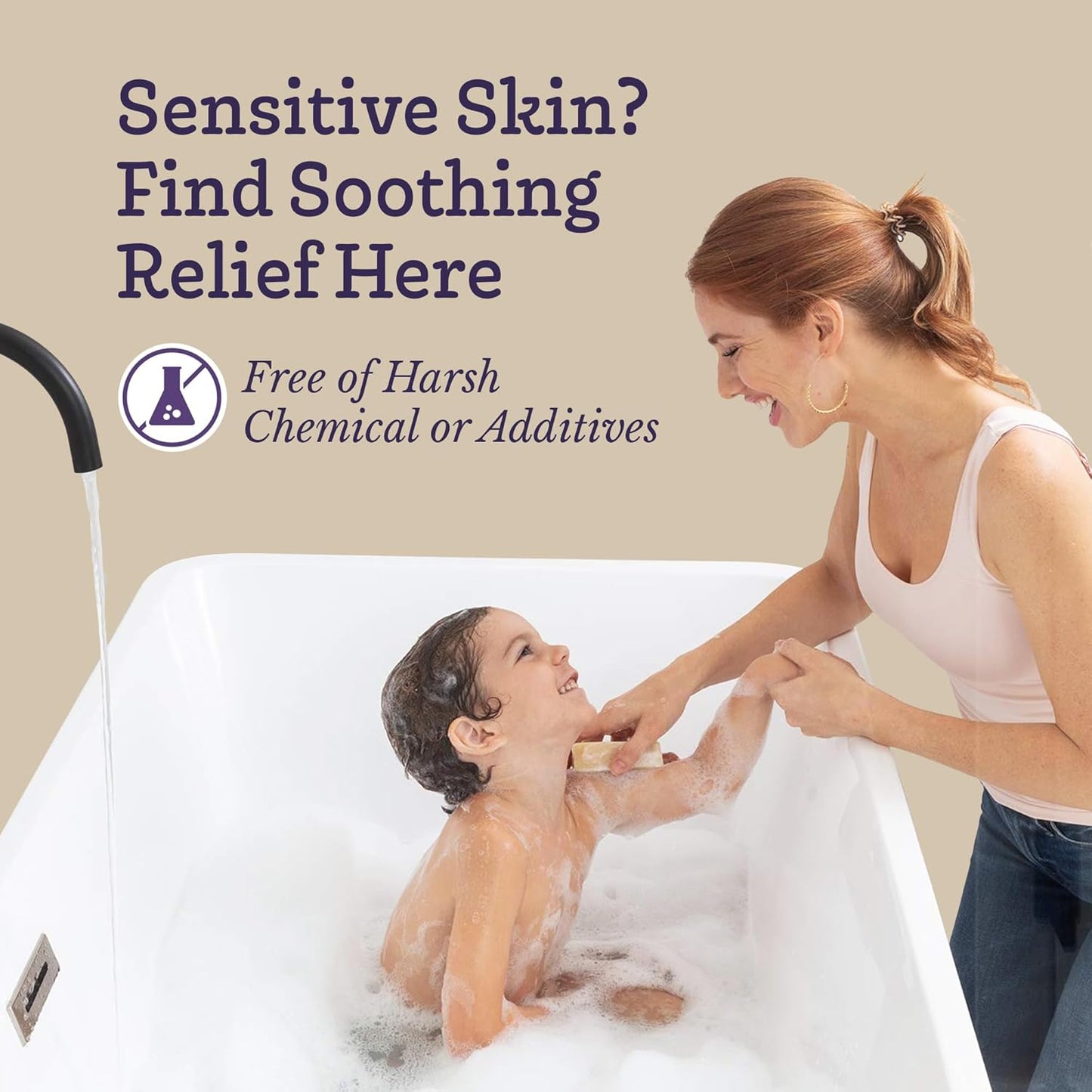 Southern Natural Goat Milk Soap Bar (Lavender 3 Pack) For Dry Sensitive Skin. Natural, Handmade Soap For Men, Women, Kids & Baby. Use On Face & Body