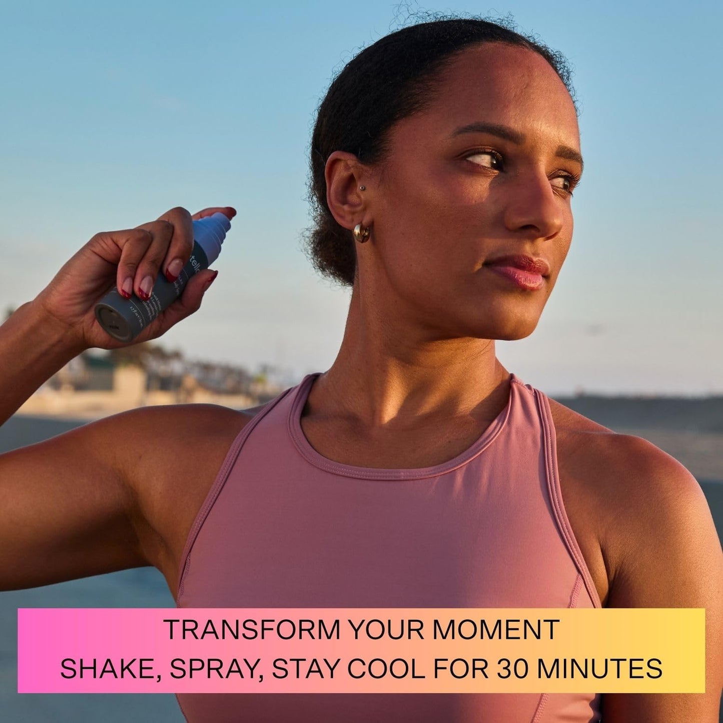 Cooling Body Spray with Menthol and Aromatherapy Lavender Vanilla Scent to help you Relax, 2.7 oz. | Anytime Immediate Heat Relief | TSA Approved | Gluten Free | Vegan | Paraben Free