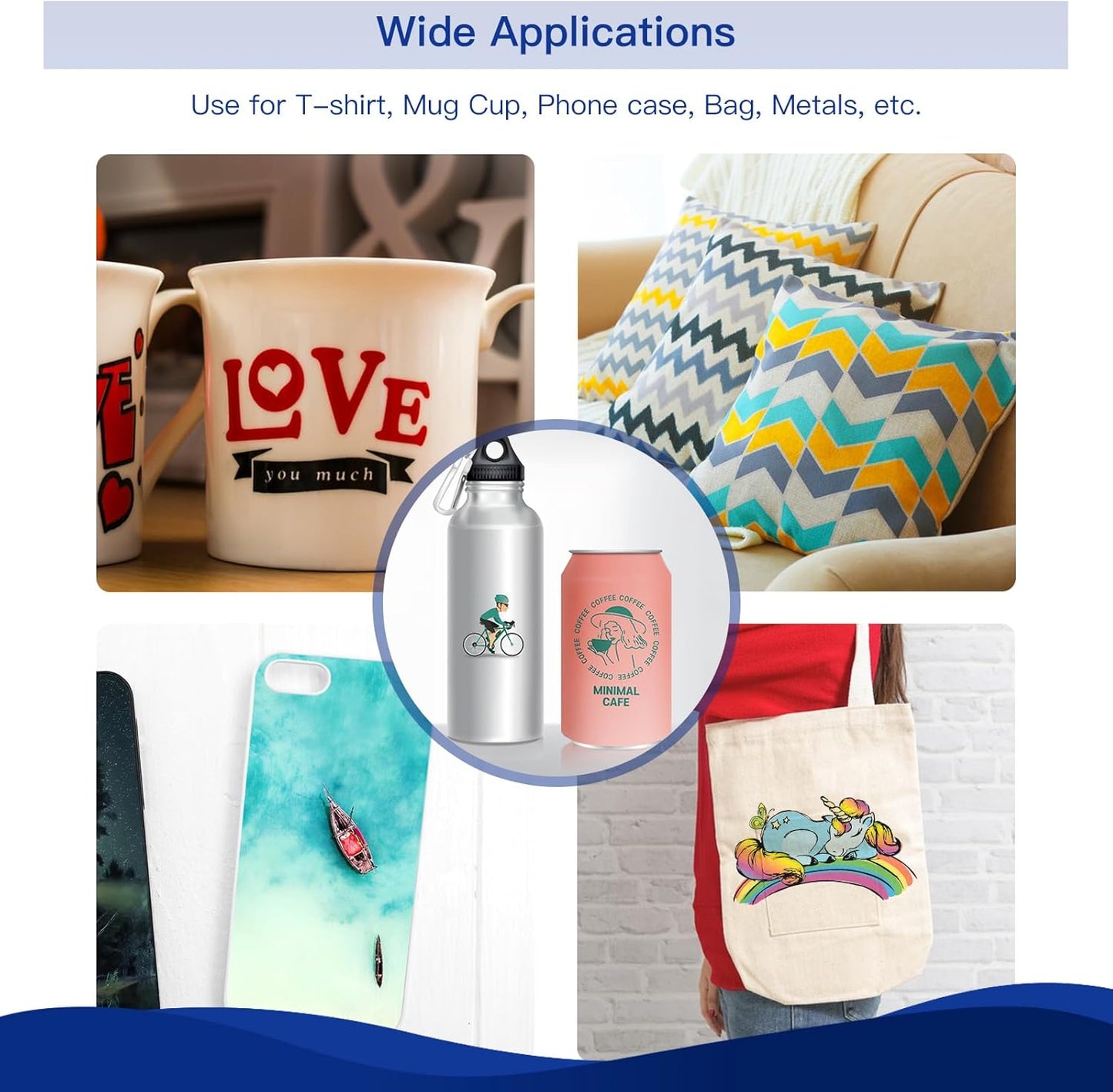 Sublimation Ink Refill Bottle Use for EcoTank Photo ET-8550, EcoTank Photo ET-8500（BK PBK C M Y GY, 600ml）