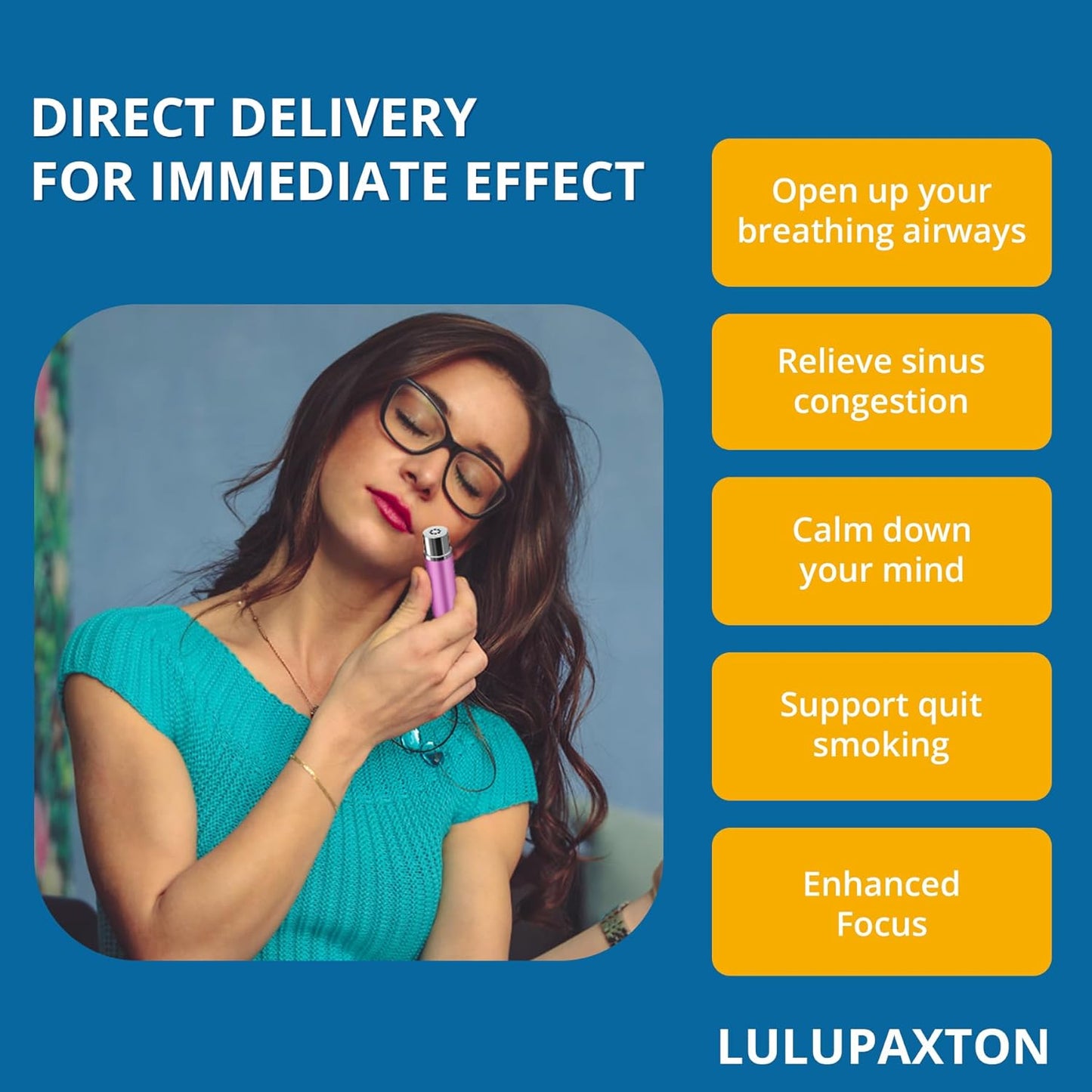 6 Pack Aromatherapy Nasal Inhaler Tubes for Essential Oils, Portable Reusable Blank Aluminum Nasal Inhalers with 2 Mini droppers 24 Cotton Wicks and 24 Writable Stickers