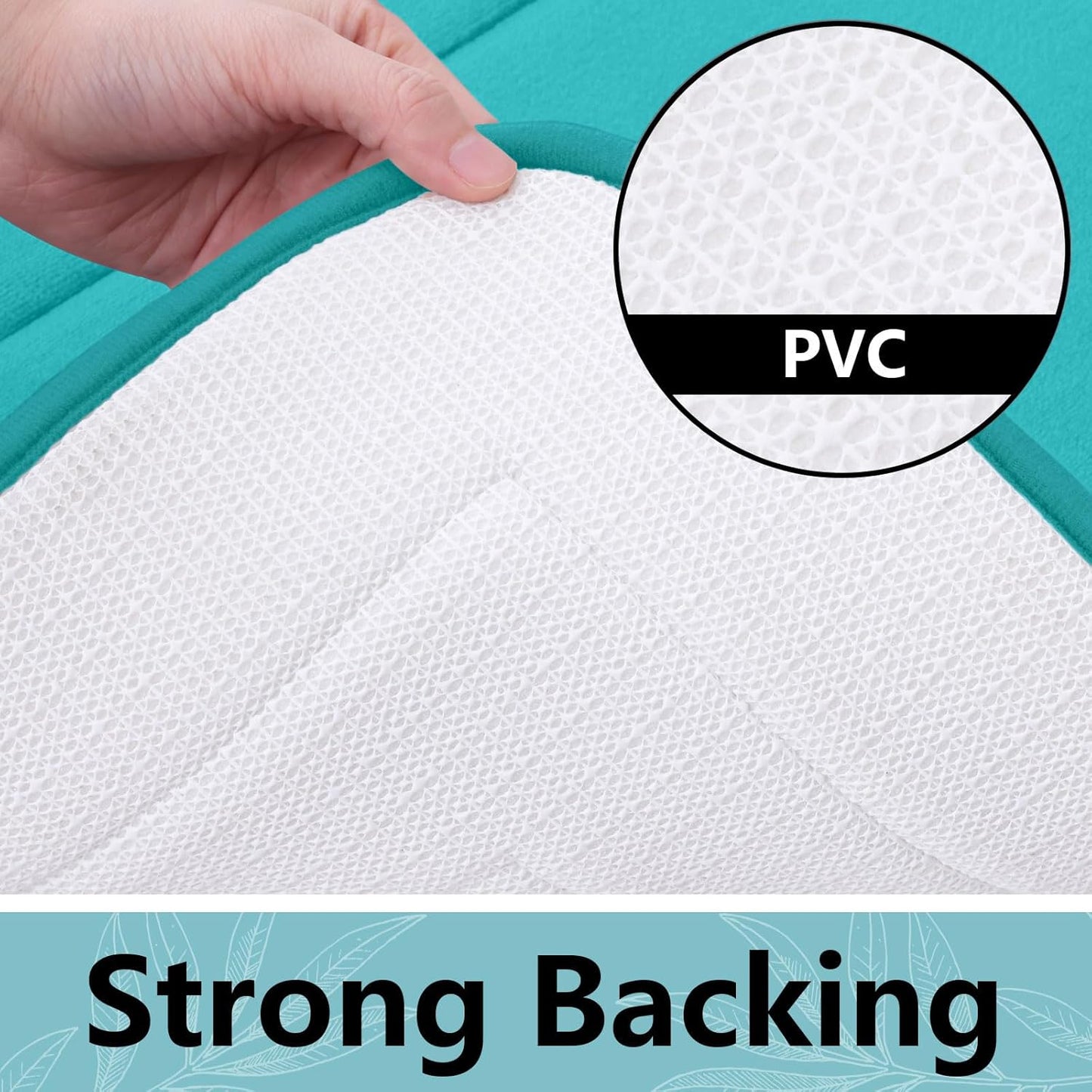 Arotive Memory Foam Bathroom Rug Mat 54x24, Ultra Soft and Absorbent Bath Mat, Machine Wash Dry, Comfortable Bath Rug Carpet for Bathroom Floor, Tub and Shower, Teal