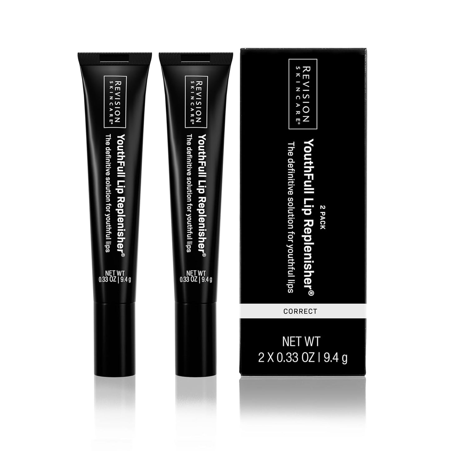 Revision Skincare YouthFull Lip Replenisher, Moisturizing Lip Plumper with Hyaluronic Acid, Volumizing, Plumping and Anti Aging, 2 Pack - 0.33 Ounce