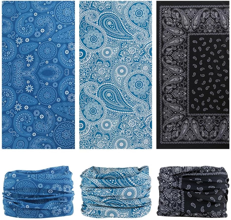 Headband Neck Gaiter Head Wrap Headwear Face Mask Magic Scarf Bandana for Men and Women