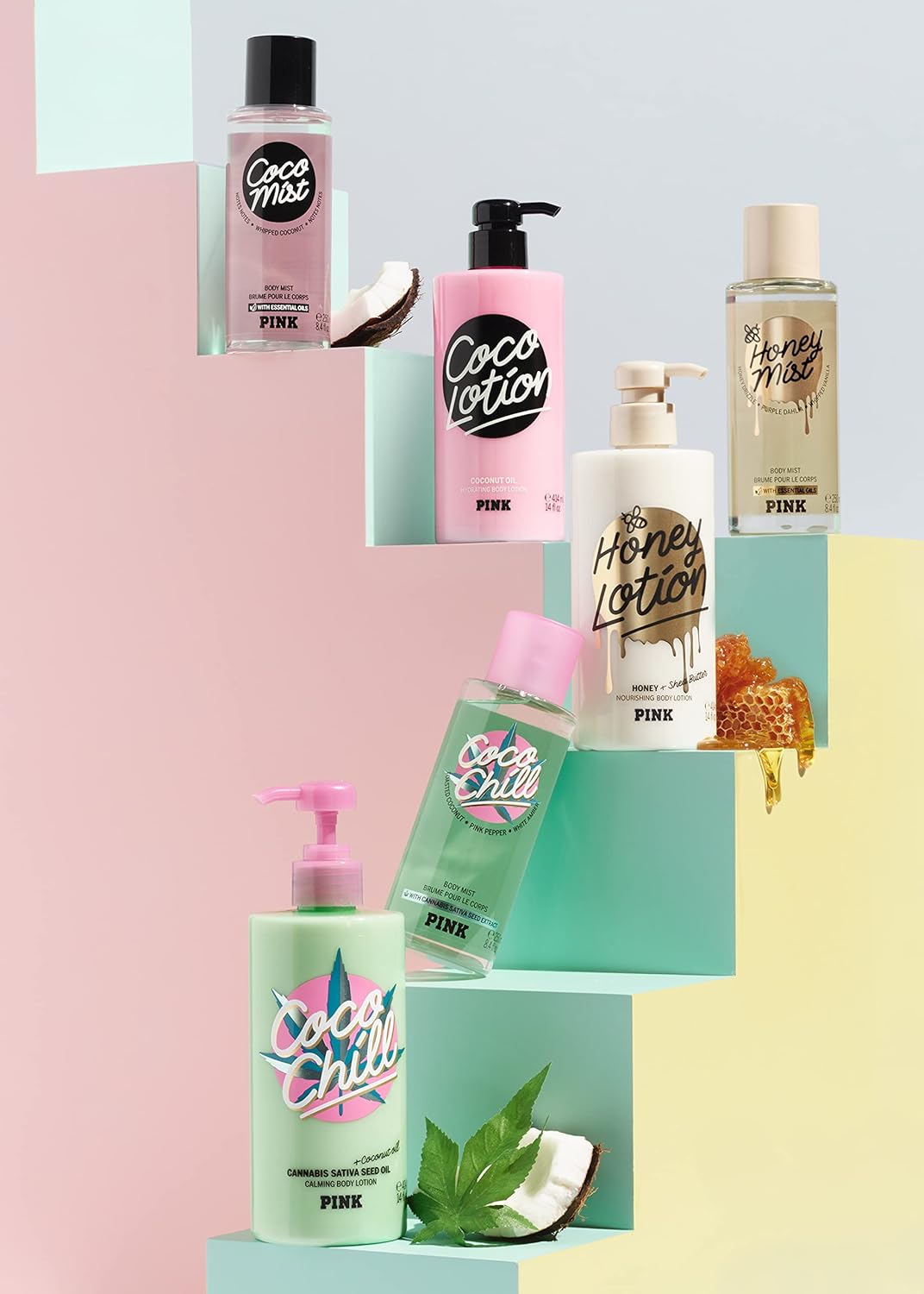 Victoria's Secret Pink Honey Body Mist with Essential Oils