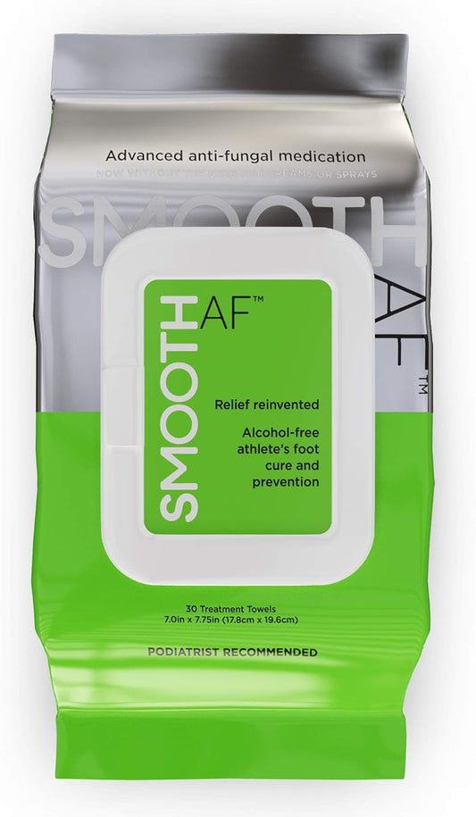 Athlete’s Foot Wipes (30 Count), Ringworm Treatment for Humans, Jock Itch Treatment: Tolnaftate 1% Antifungal Prevents, Relieves: Itching, Burning, Smelly Feet. Clinically Proven, Alcohol-Free