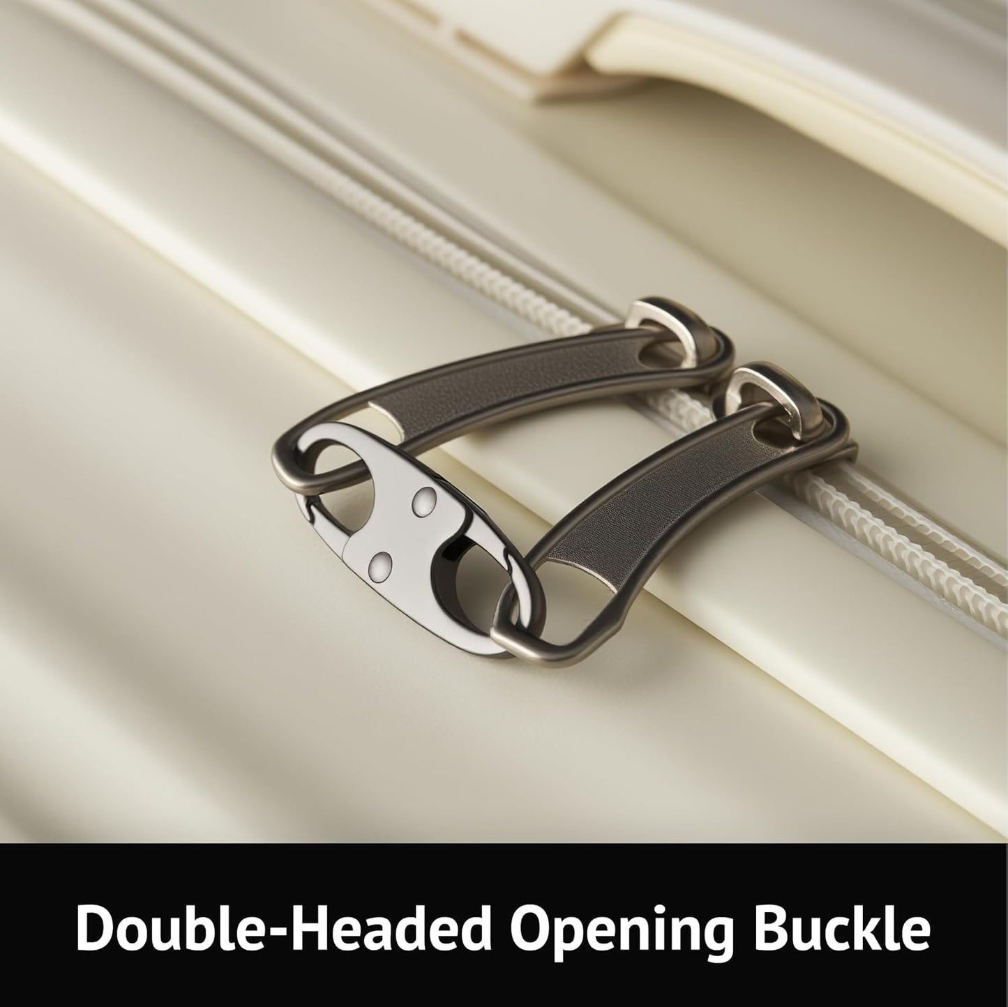 zelin Anti Theft Zipper Clips Double Opening Small Carabiner Clips, 4Pcs Elegant Zinc Alloy Zipper Pull Replacement for Travel, Commuting and Camping