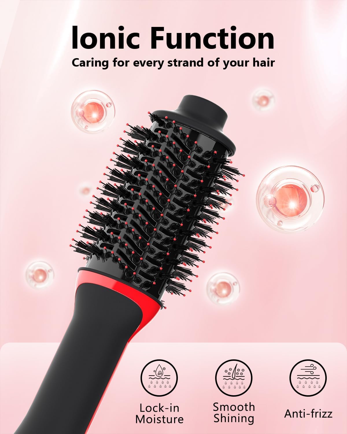 Plus 2.0 Hair Dryer Brush Blow Dryer Brush in One, 2'' Oval Brush Head Hot Air Brush Styler & Volumizer with Ionic Technology, NTC Smart Temp Control for Smooth, Frizz-Free, Shiny Hair